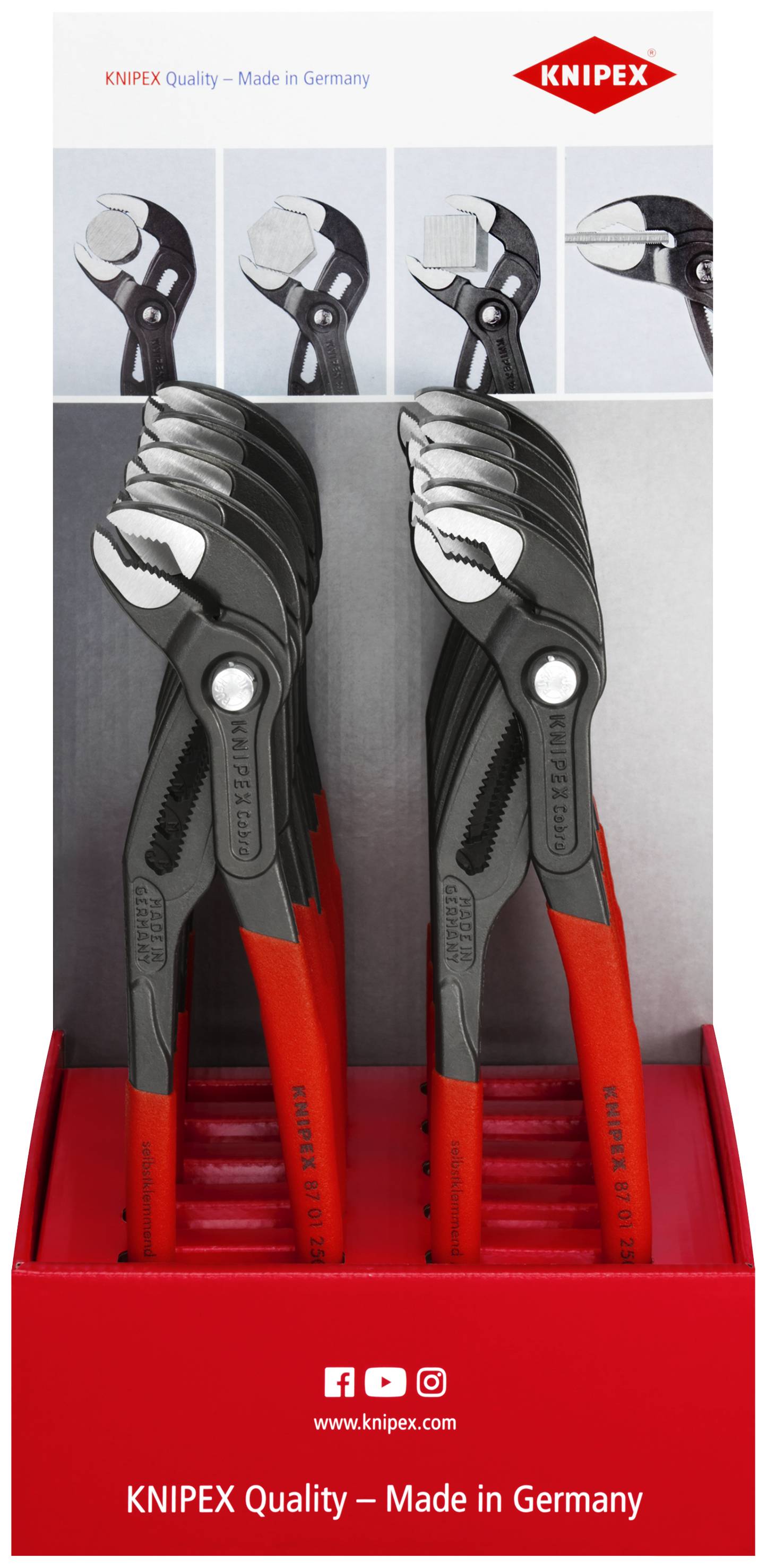 Knipex-Werk Thekendisplay 10-tlg. 00 18 01 V11