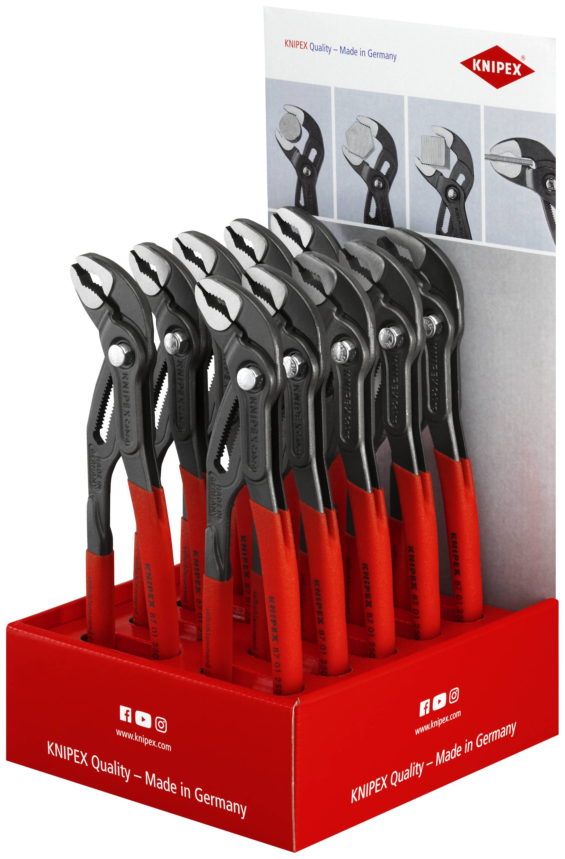 Knipex-Werk Thekendisplay 10-tlg. 00 18 01 V11