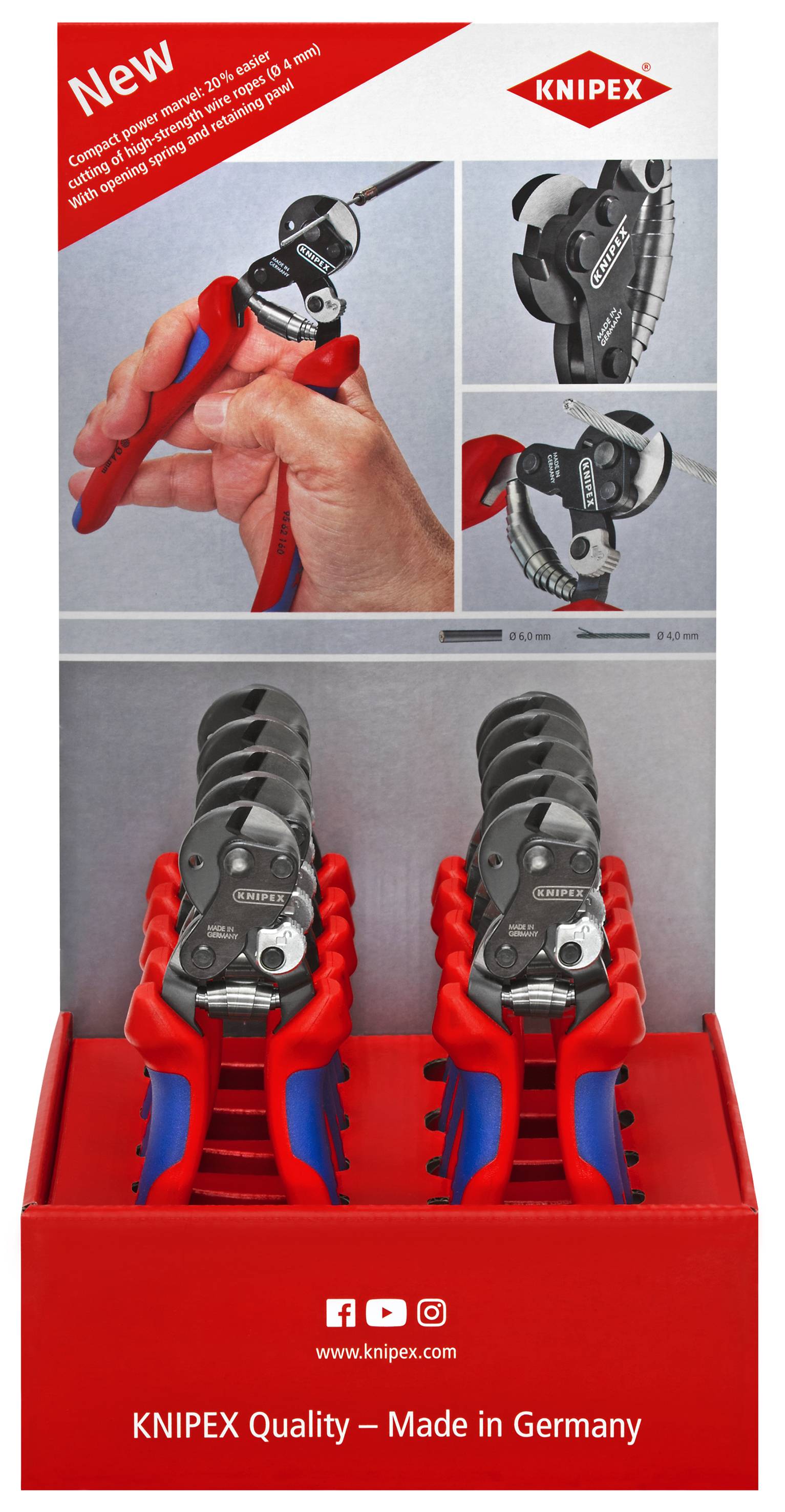 Knipex-Werk Thekendisplay 10-tlg. 00 18 01 V32