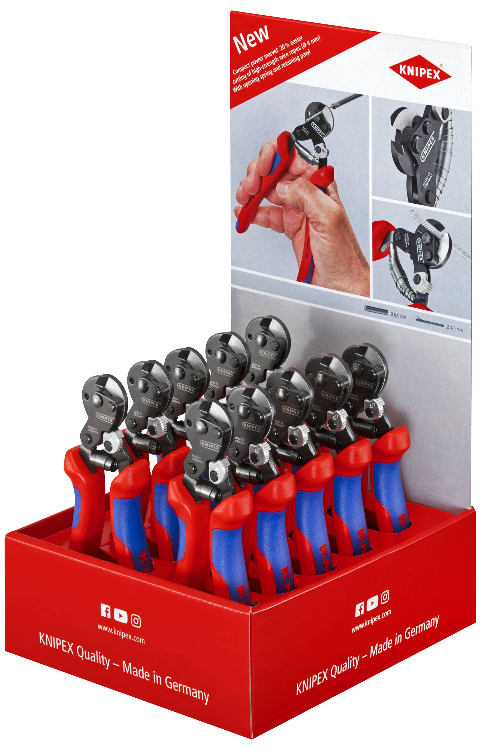Knipex-Werk Thekendisplay 10-tlg. 00 18 01 V32