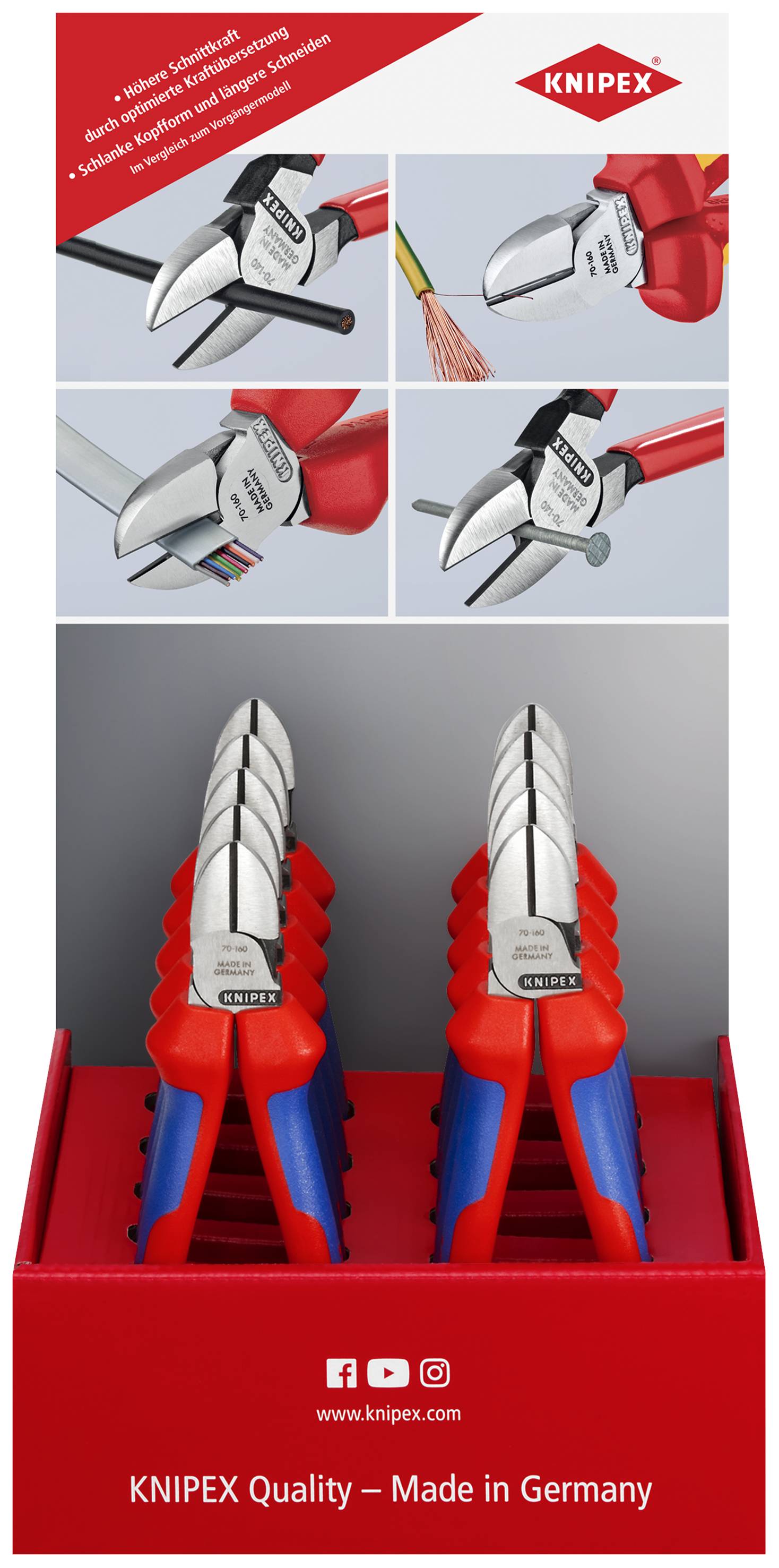 Knipex-Werk Thekendisplay 10-tlg. 00 18 01 V06