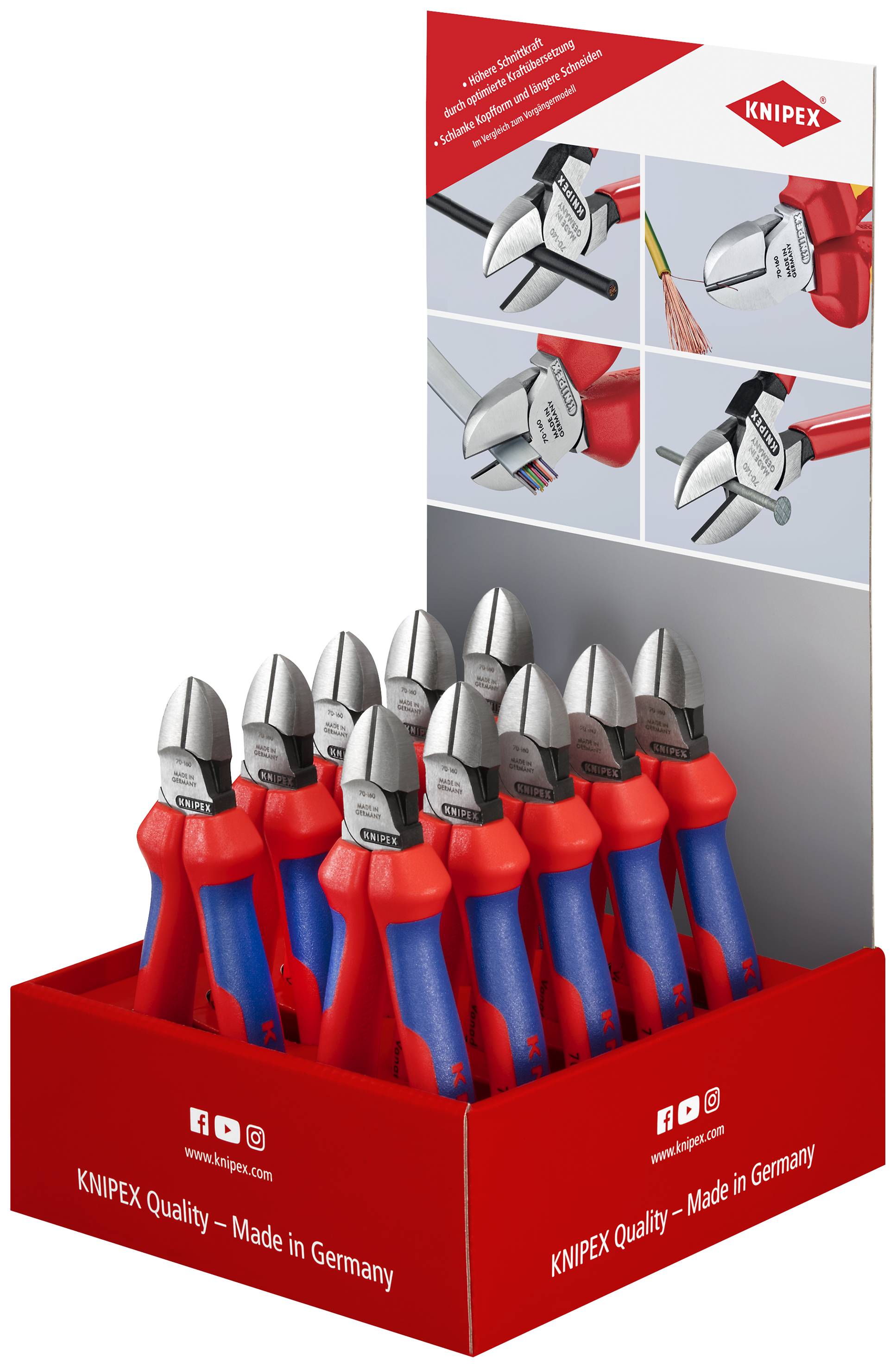 Knipex-Werk Thekendisplay 10-tlg. 00 18 01 V06