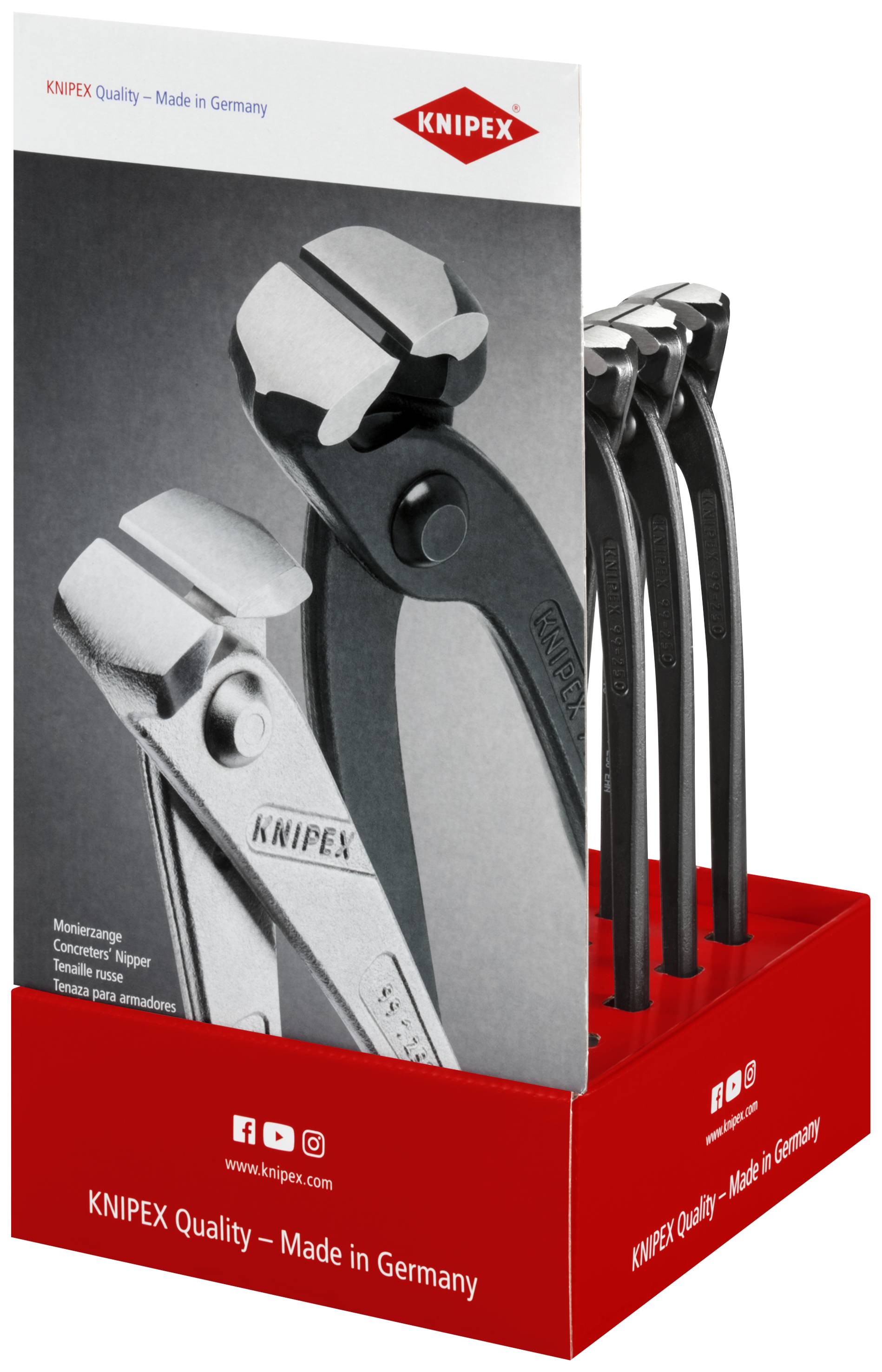 Knipex-Werk Thekendisplay 10-tlg. 00 18 01 V21