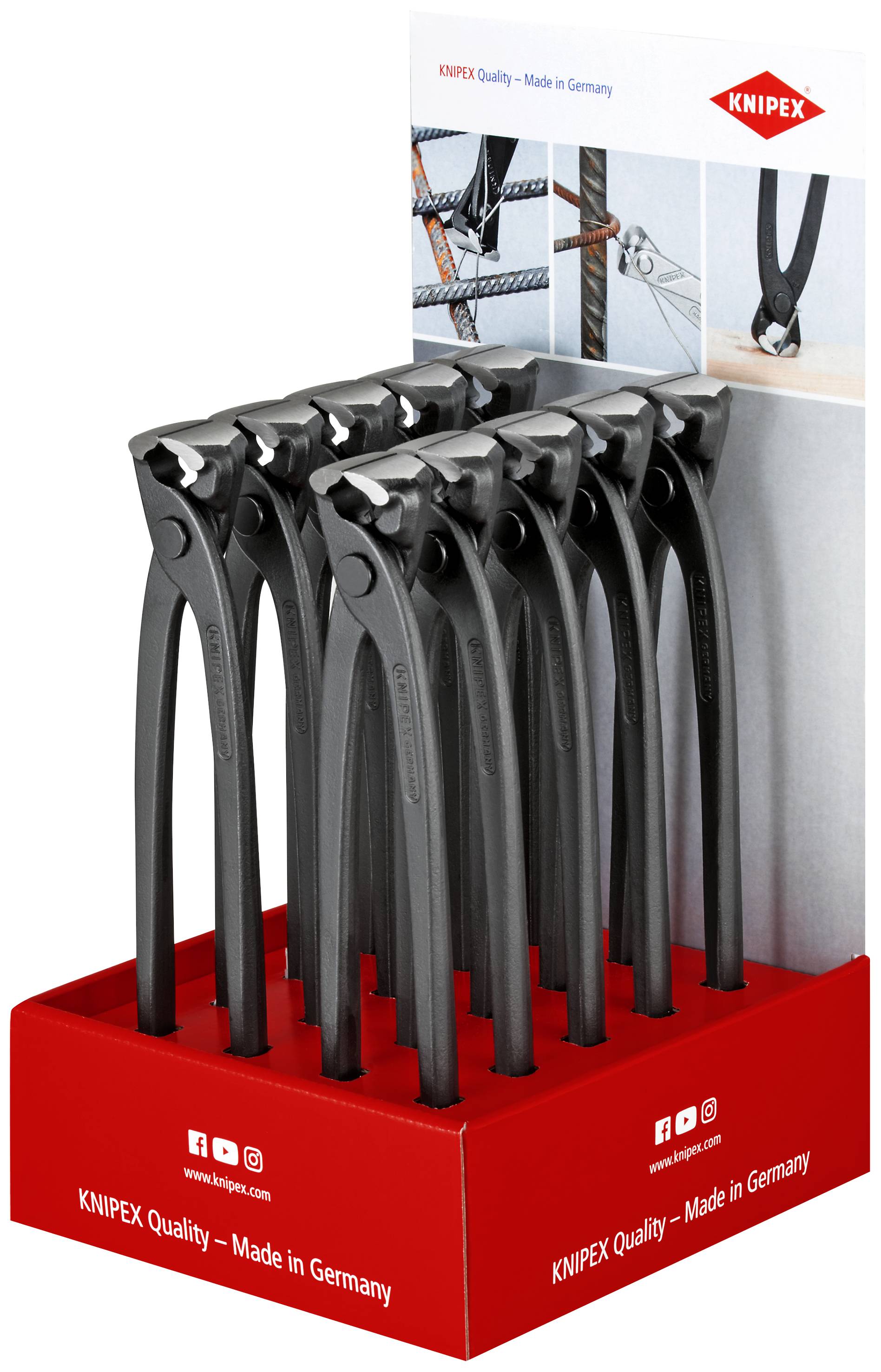 Knipex-Werk Thekendisplay 10-tlg. 00 18 01 V21
