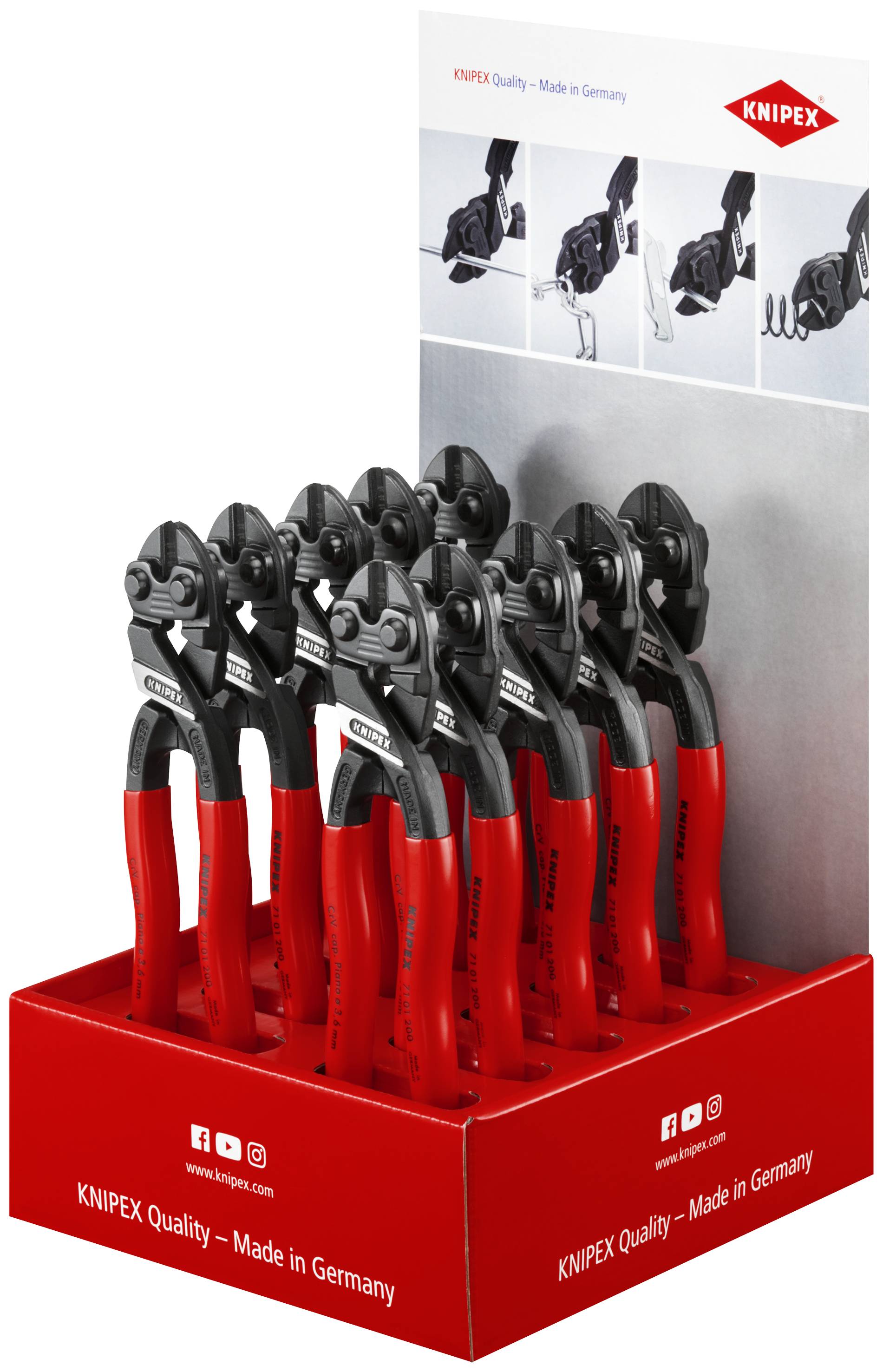 Knipex-Werk Thekendisplay 10-tlg. 00 18 01 V16