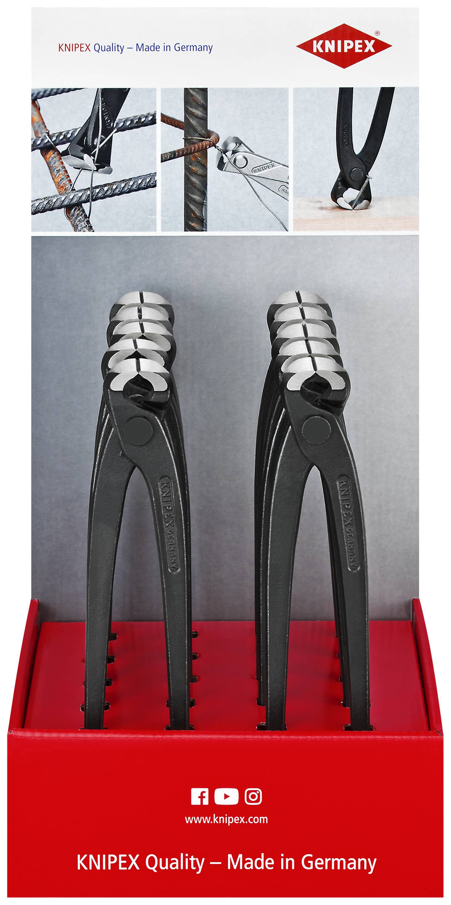 Knipex-Werk Thekendisplay 10-tlg. 00 18 01 V20