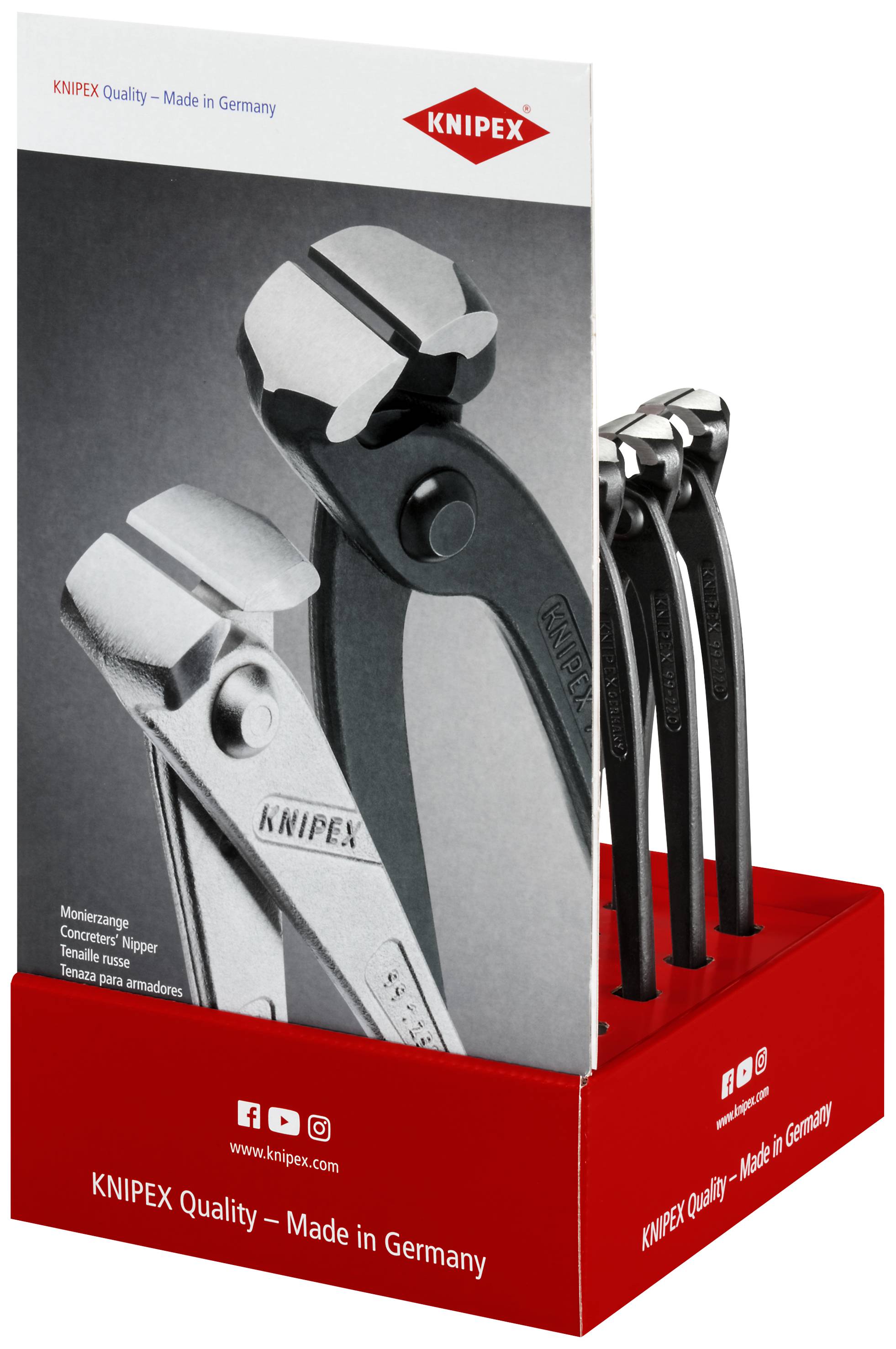 Knipex-Werk Thekendisplay 10-tlg. 00 18 01 V20