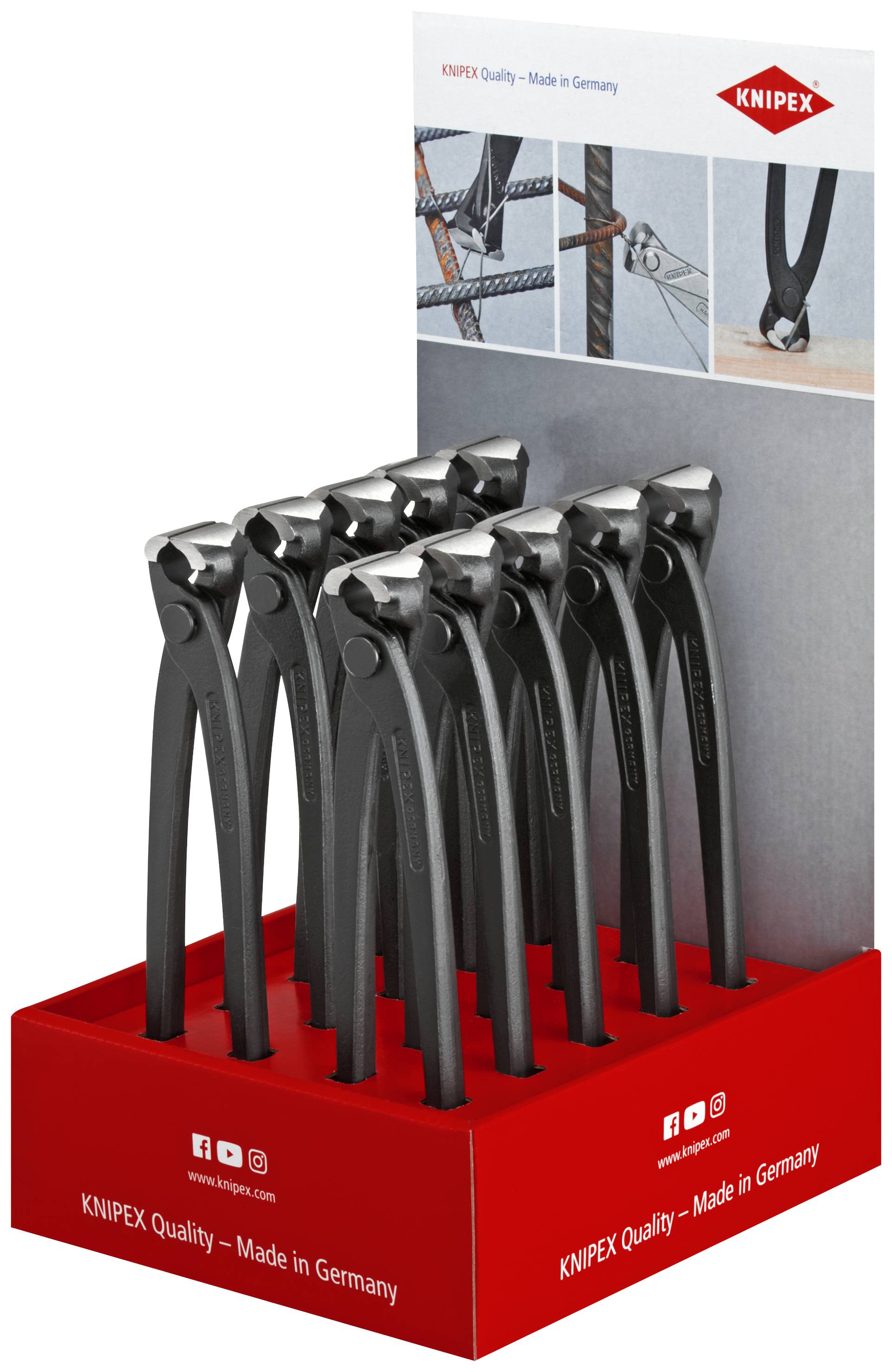 Knipex-Werk Thekendisplay 10-tlg. 00 18 01 V20