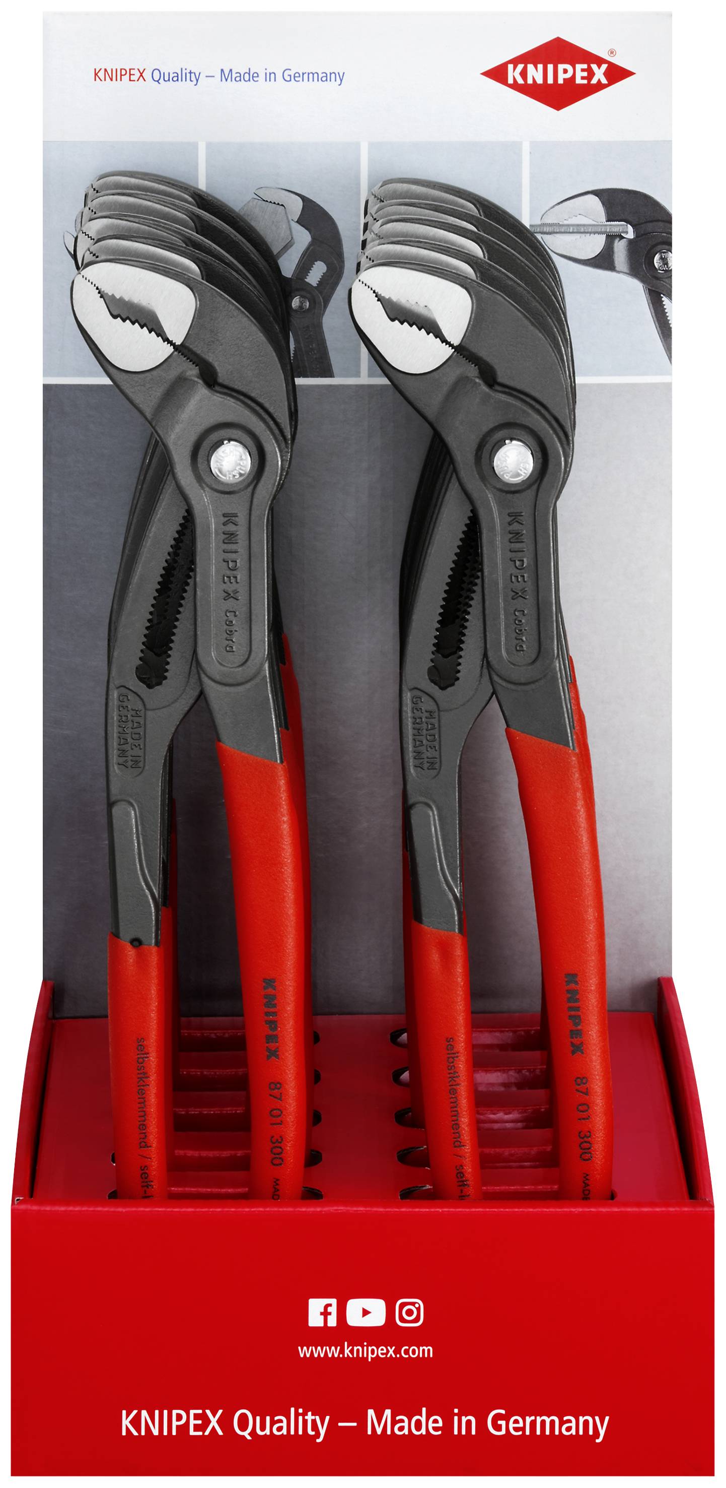 Knipex-Werk Thekendisplay 10-tlg. 00 18 01 V19