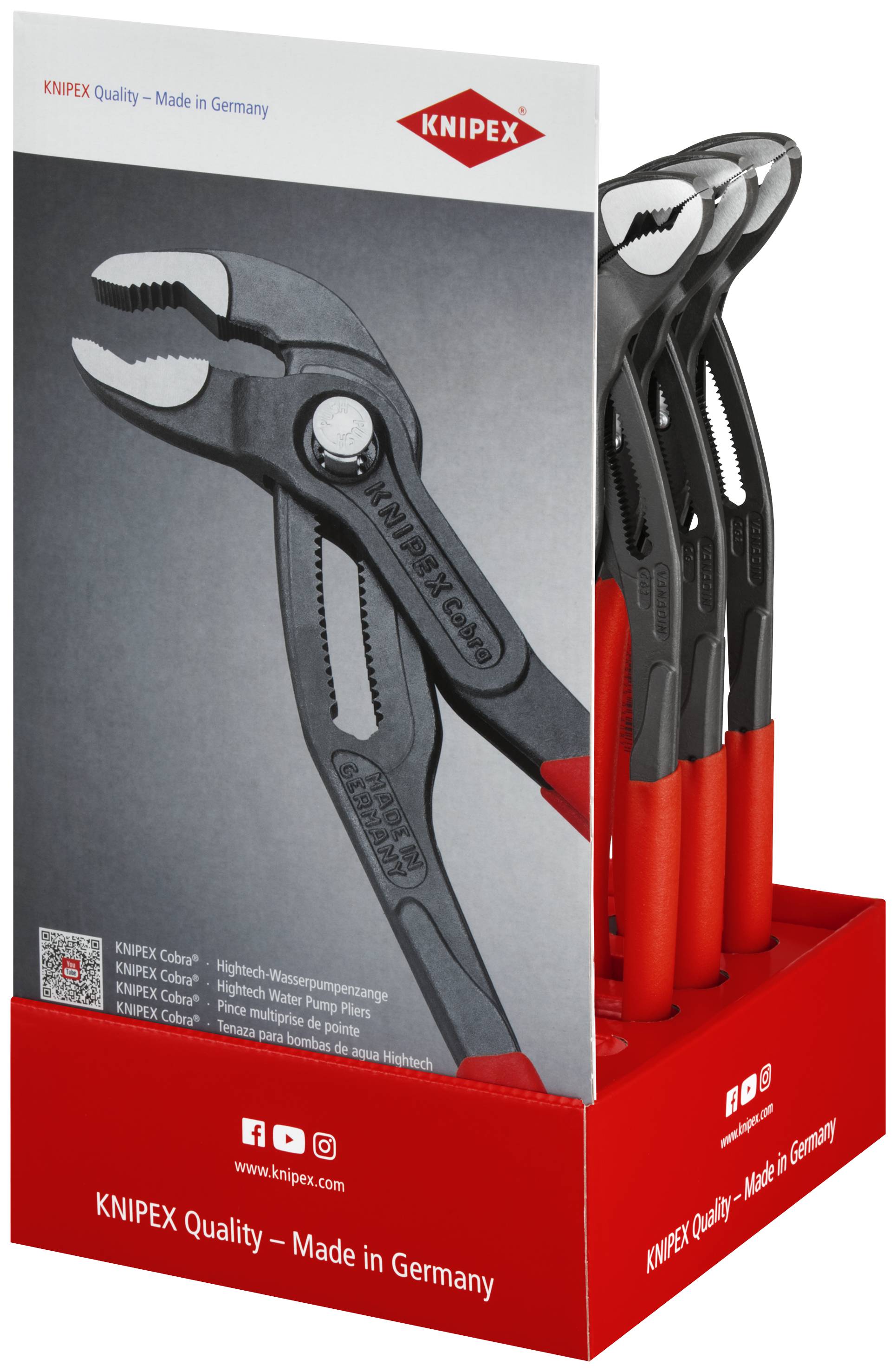 Knipex-Werk Thekendisplay 10-tlg. 00 18 01 V19