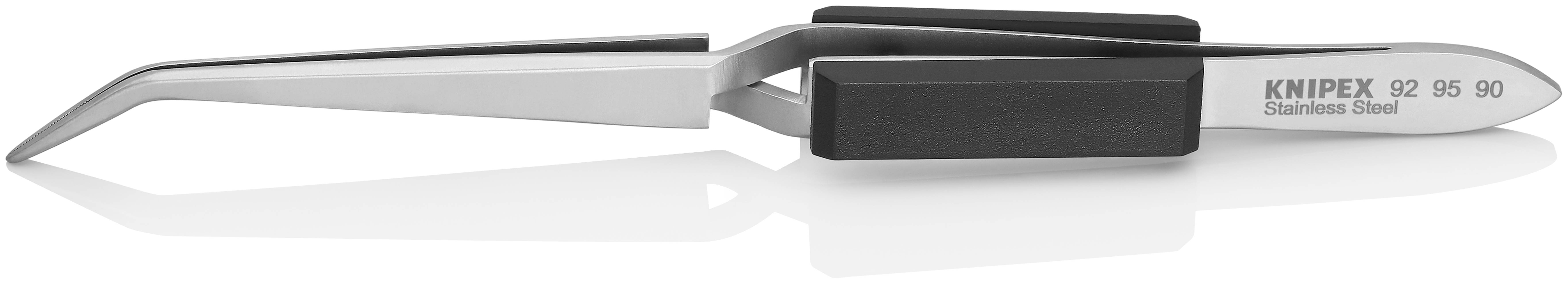 Knipex 92 95 90 Lötpinzette Spitz, schmal, gebogen 45° 160 mm
