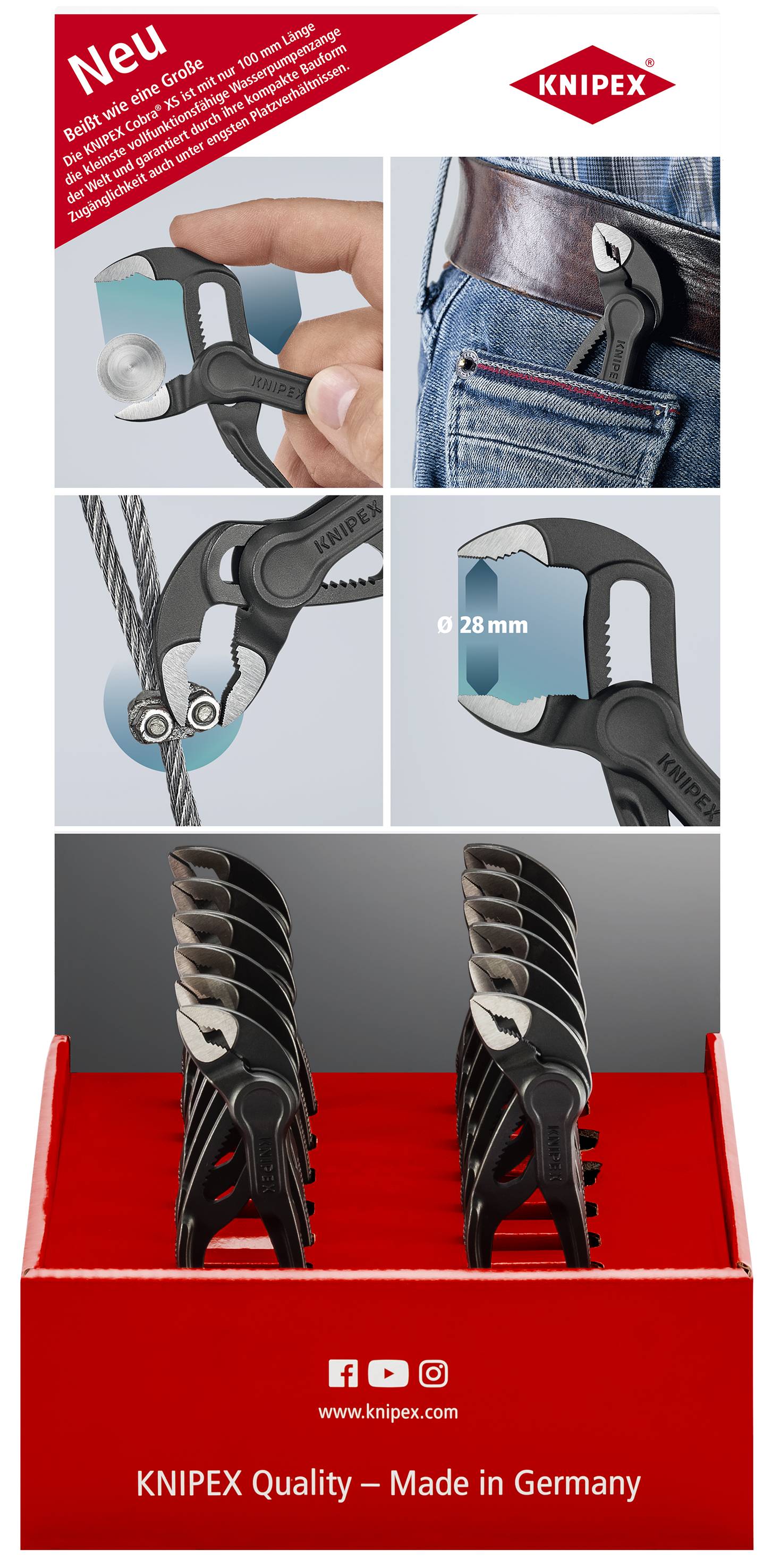 Knipex-Werk Thekendisplay 12tlg. 00 18 01 V39