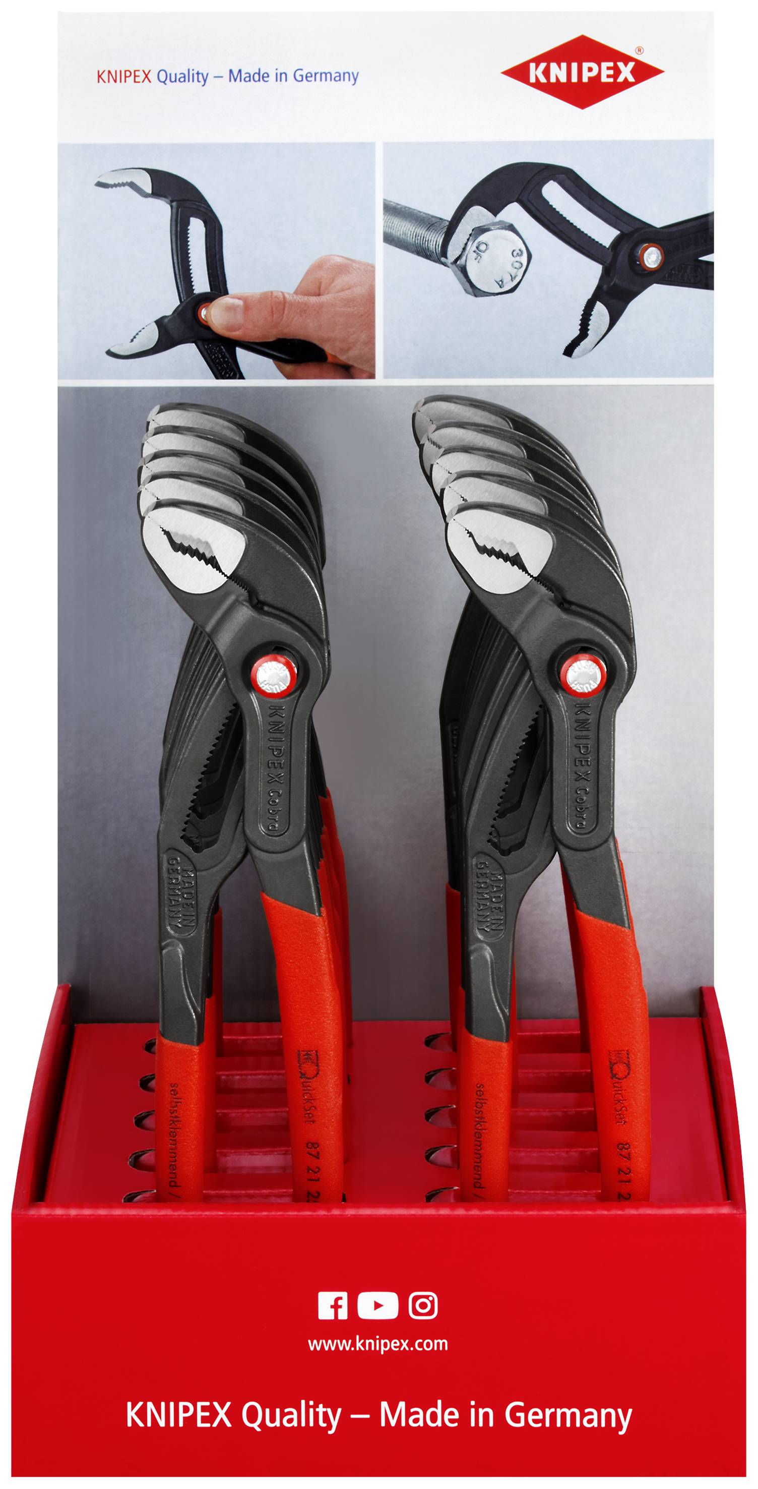 Knipex-Werk Thekendisplay 10-tlg. 00 18 01 V25