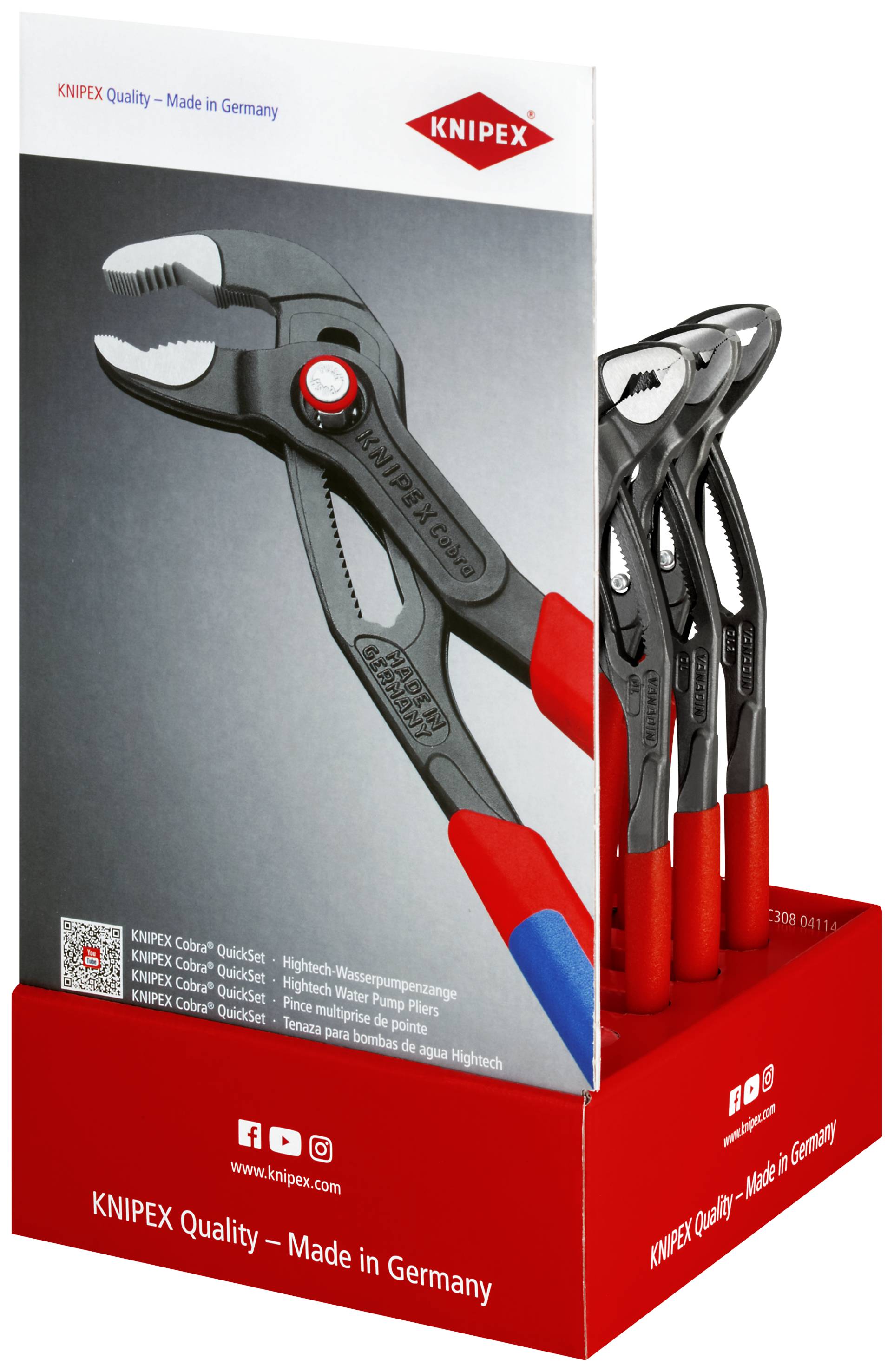 Knipex-Werk Thekendisplay 10-tlg. 00 18 01 V25