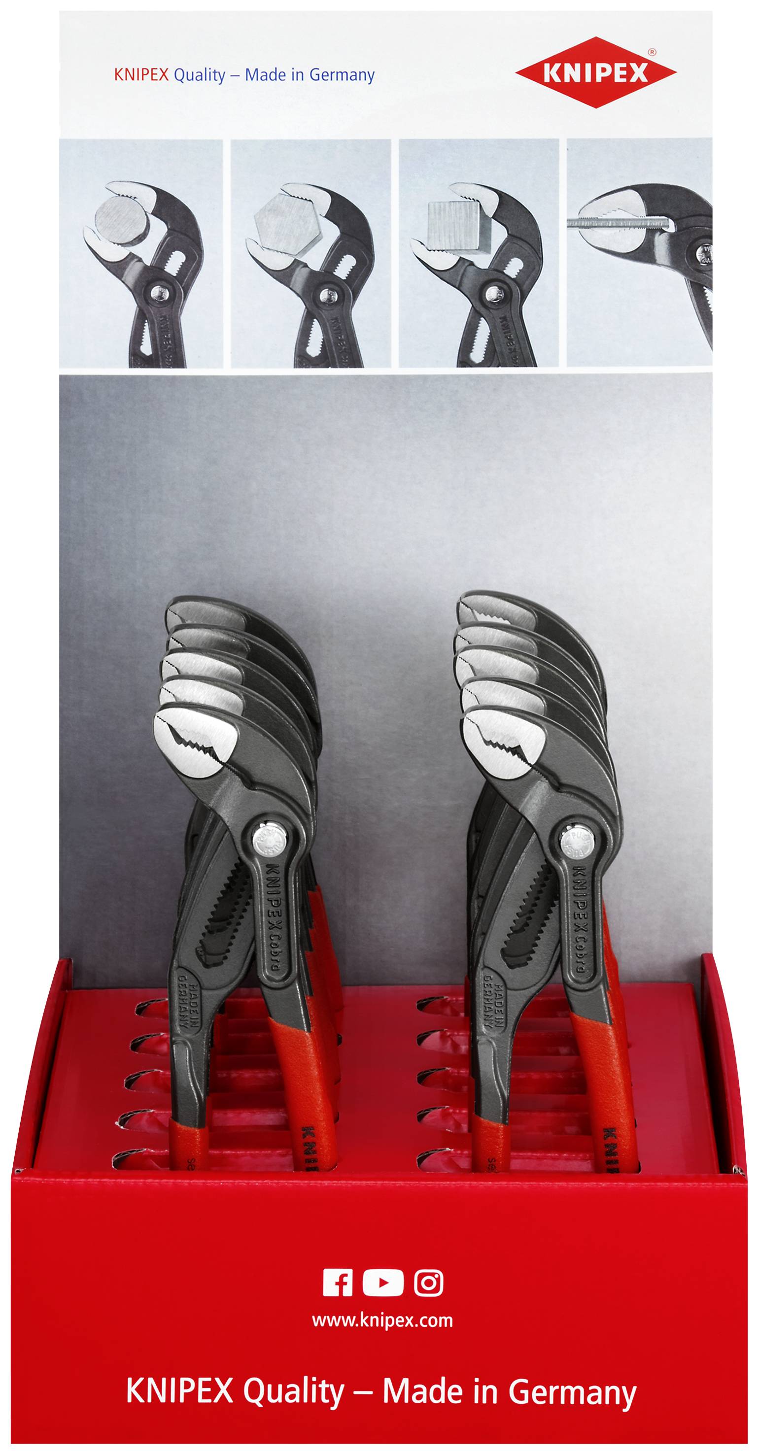 Knipex-Werk Thekendisplay 10-tlg. 00 18 01 V18
