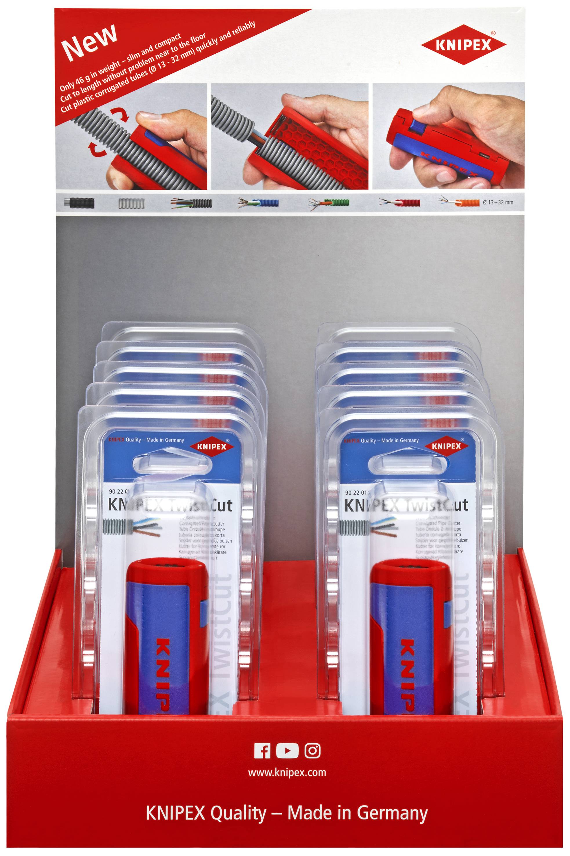 Knipex-Werk Thekendisplay 10-tlg. 00 18 01 V29