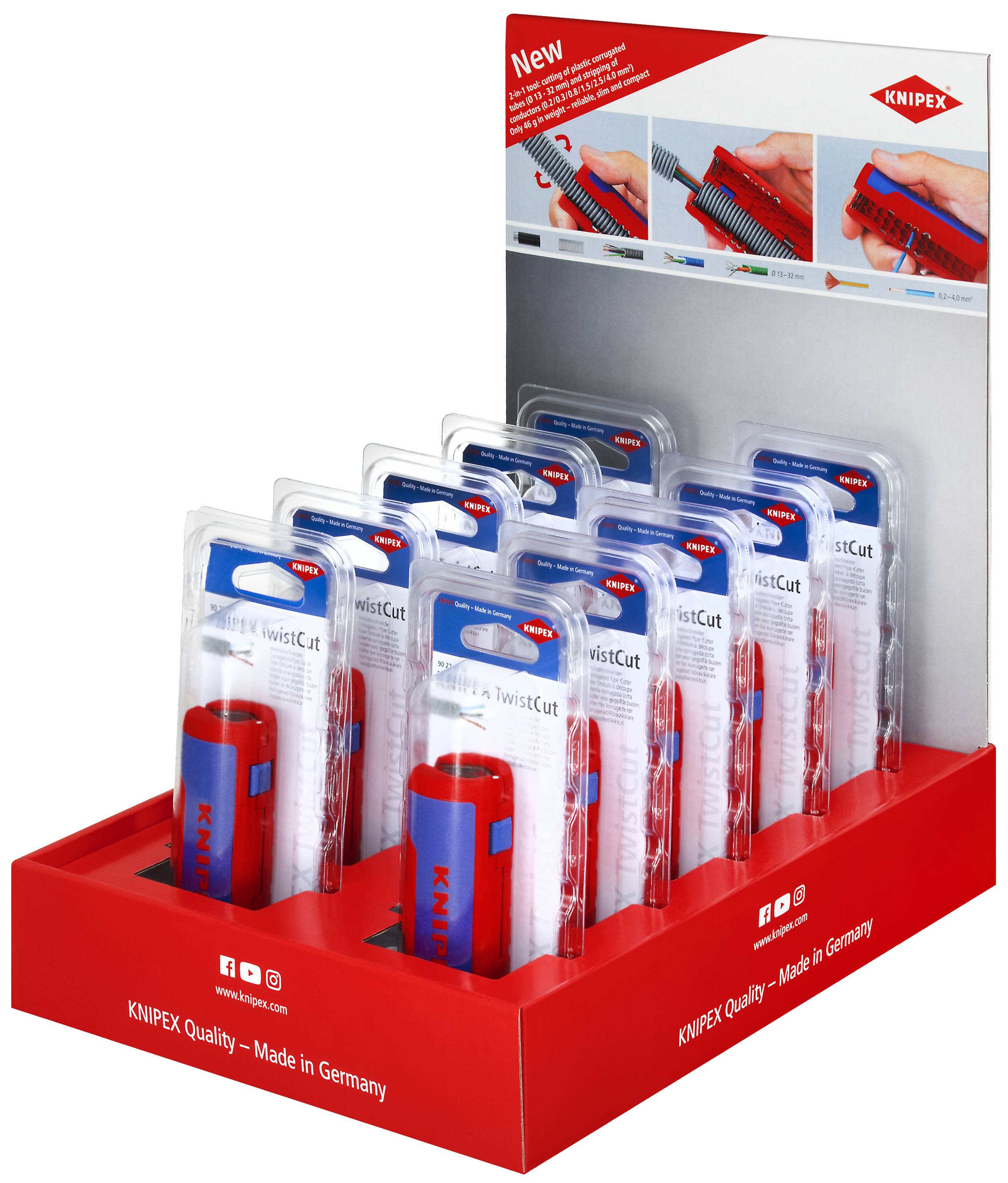 Knipex-Werk Thekendisplay 10-tlg. 00 18 01 V29