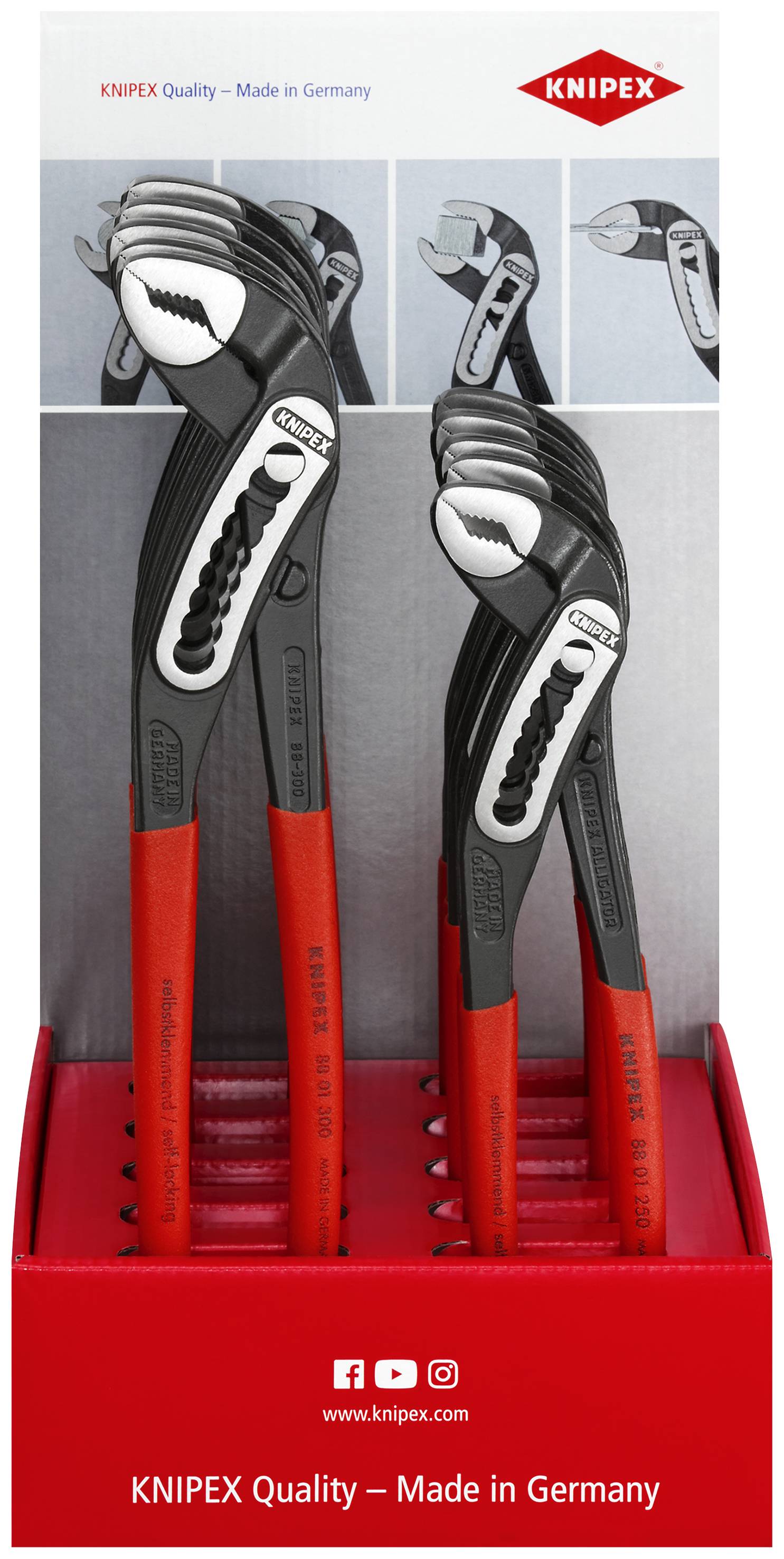 Knipex-Werk Thekendisplay 10-tlg. 00 18 01 V15