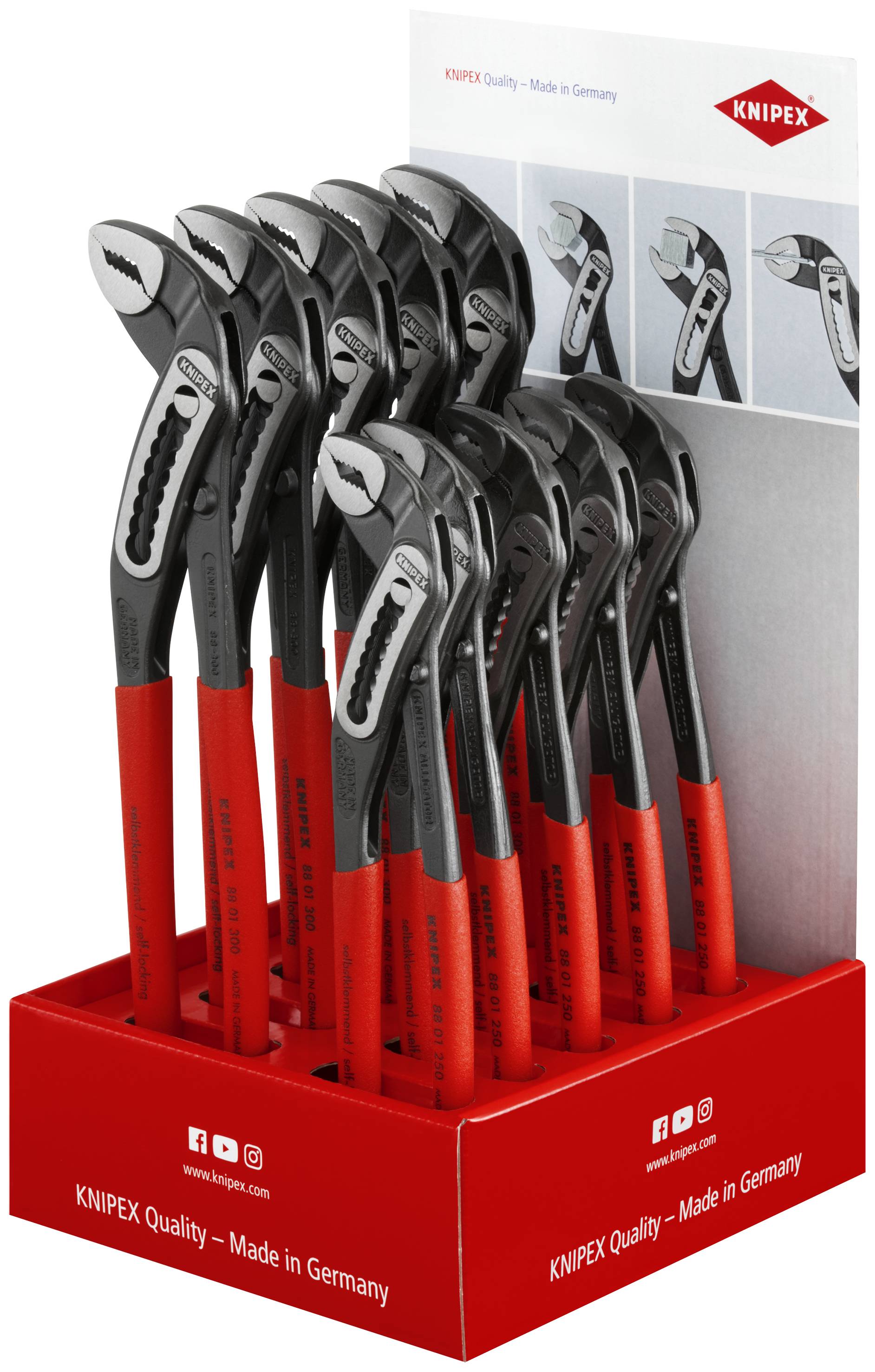 Knipex-Werk Thekendisplay 10-tlg. 00 18 01 V15