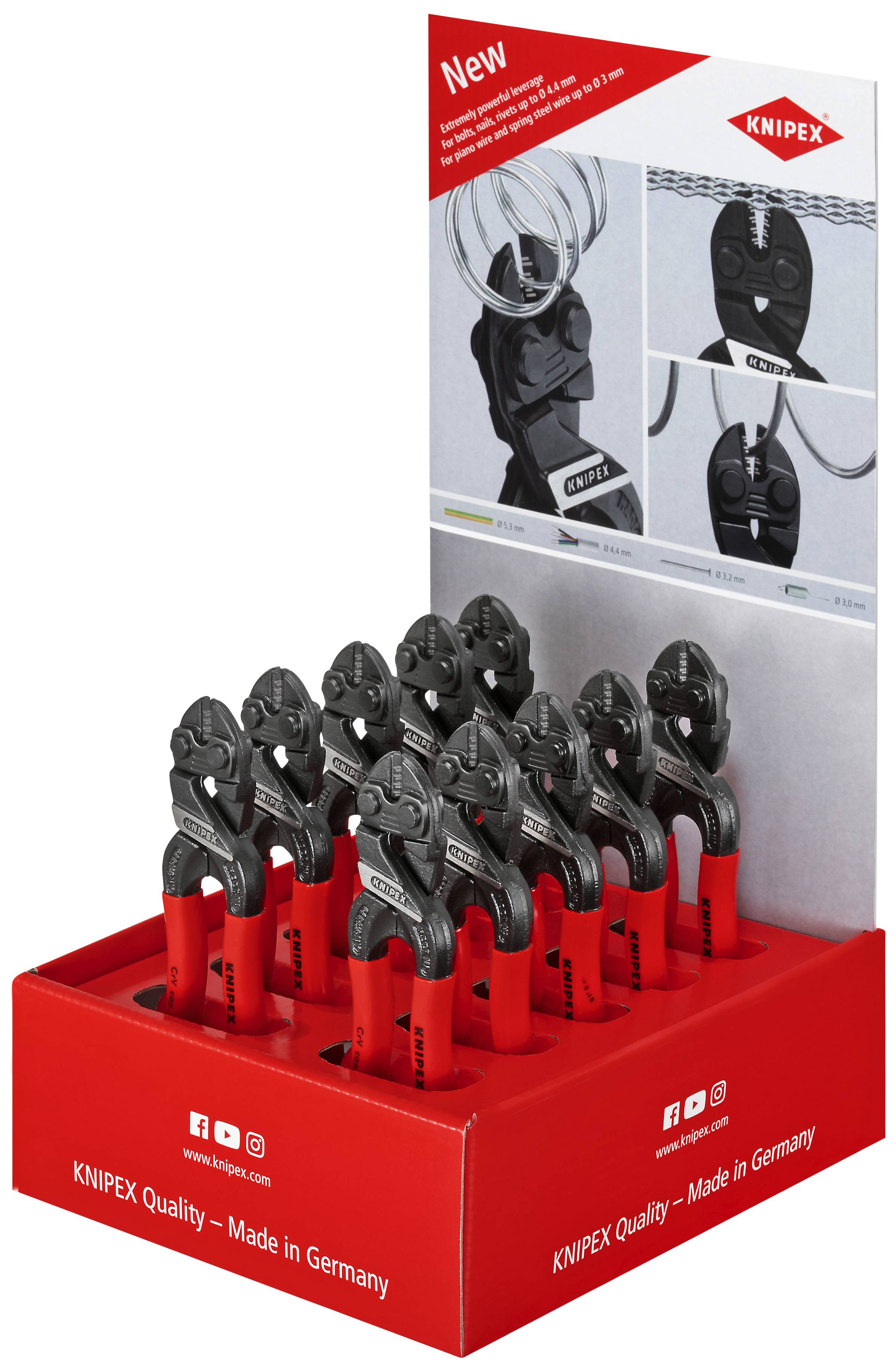 Knipex-Werk Thekendisplay 10-tlg. 00 18 01 V33