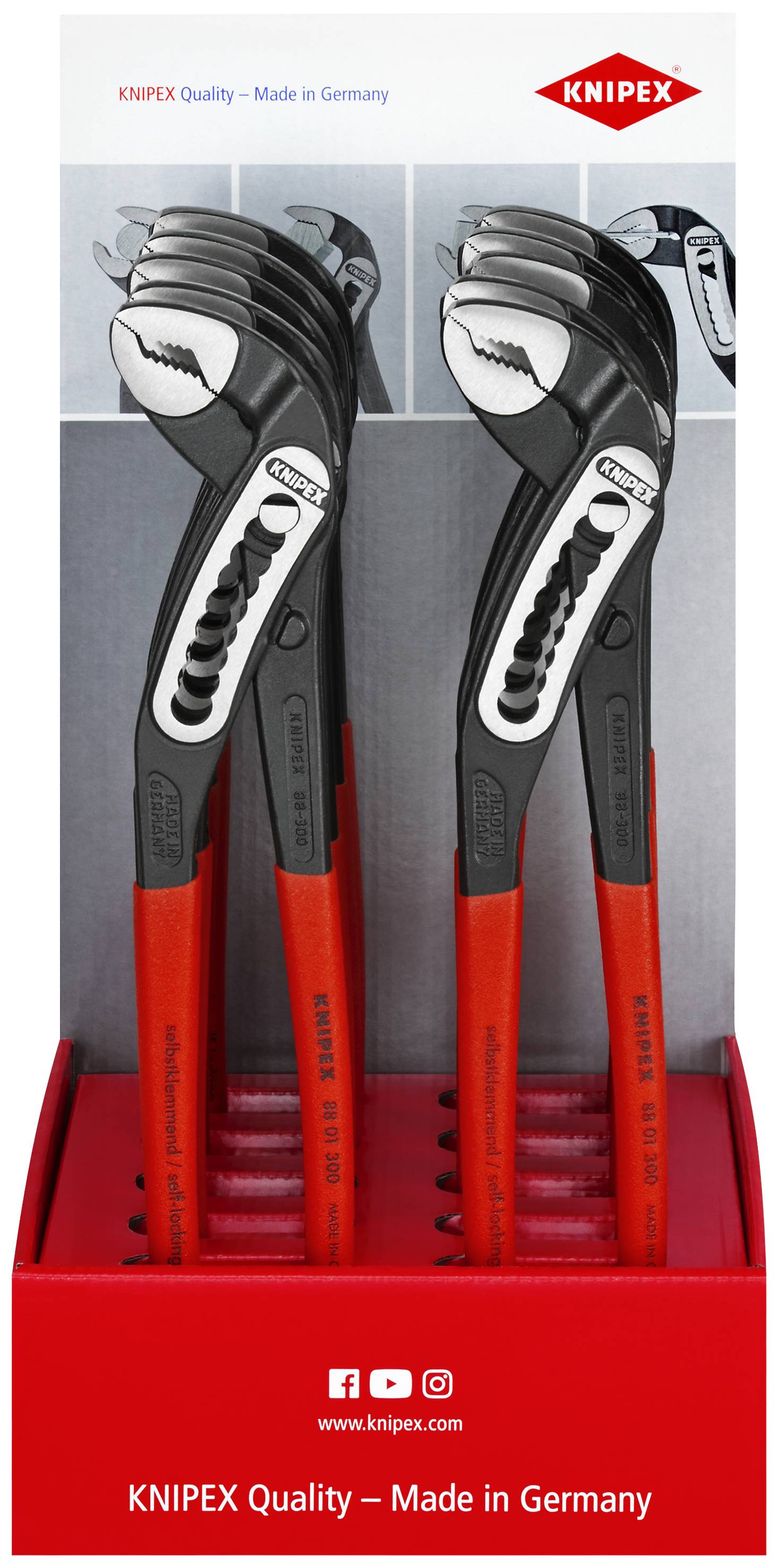 Knipex-Werk Thekendisplay 10-tlg. 00 18 01 V17