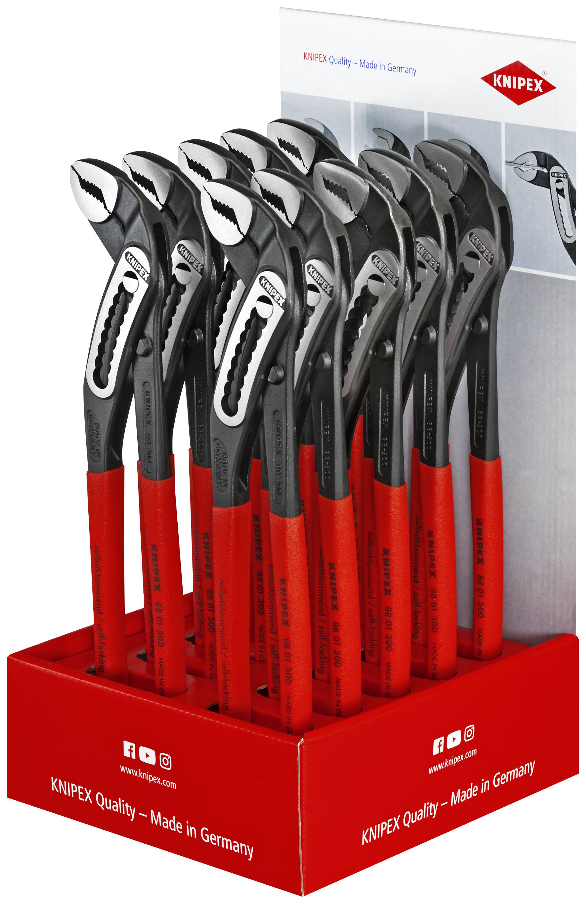 Knipex-Werk Thekendisplay 10-tlg. 00 18 01 V17