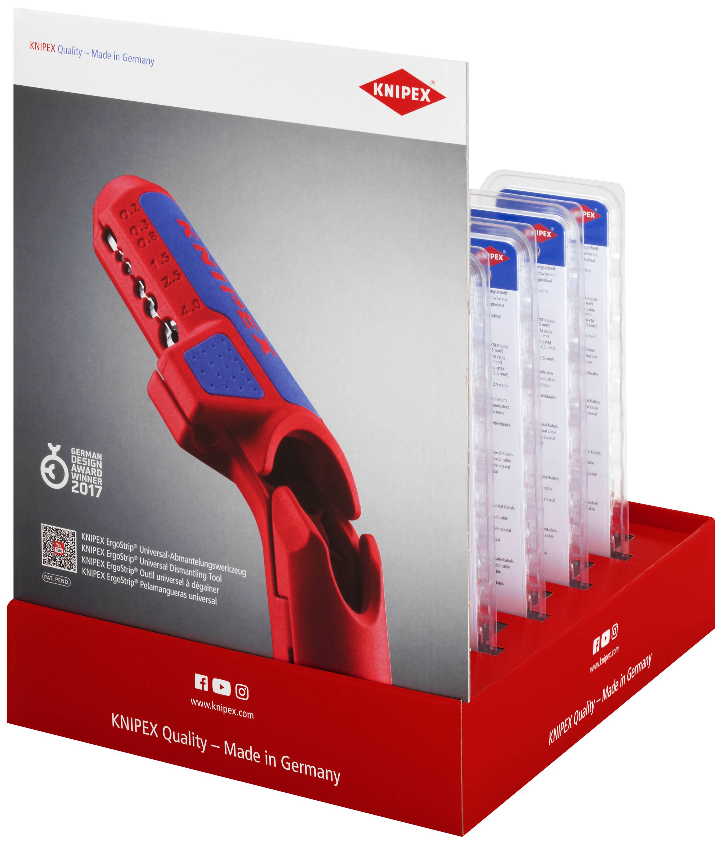 Knipex-Werk Thekendisplay 10-tlg. 00 18 01 V27