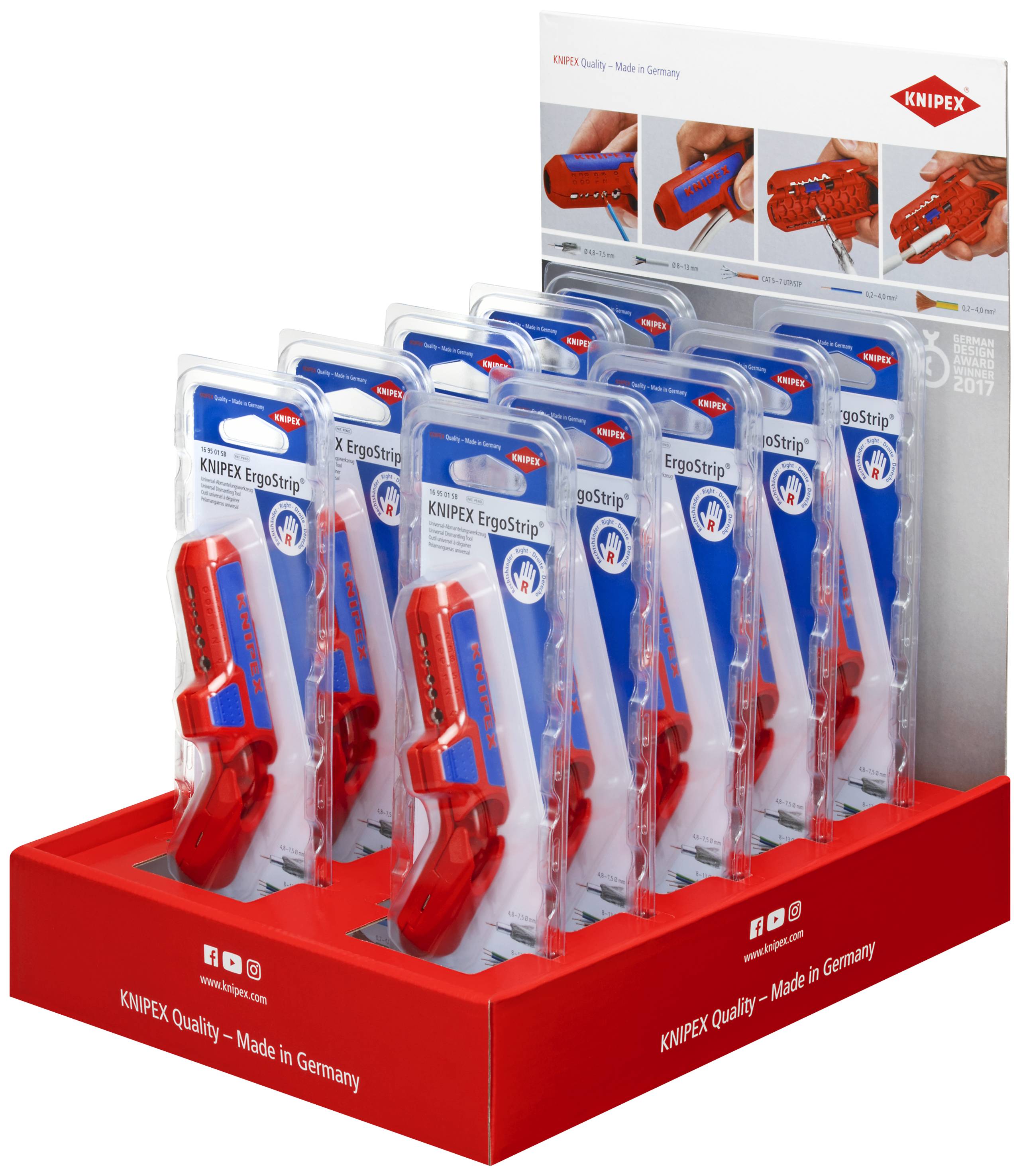 Knipex-Werk Thekendisplay 10-tlg. 00 18 01 V27
