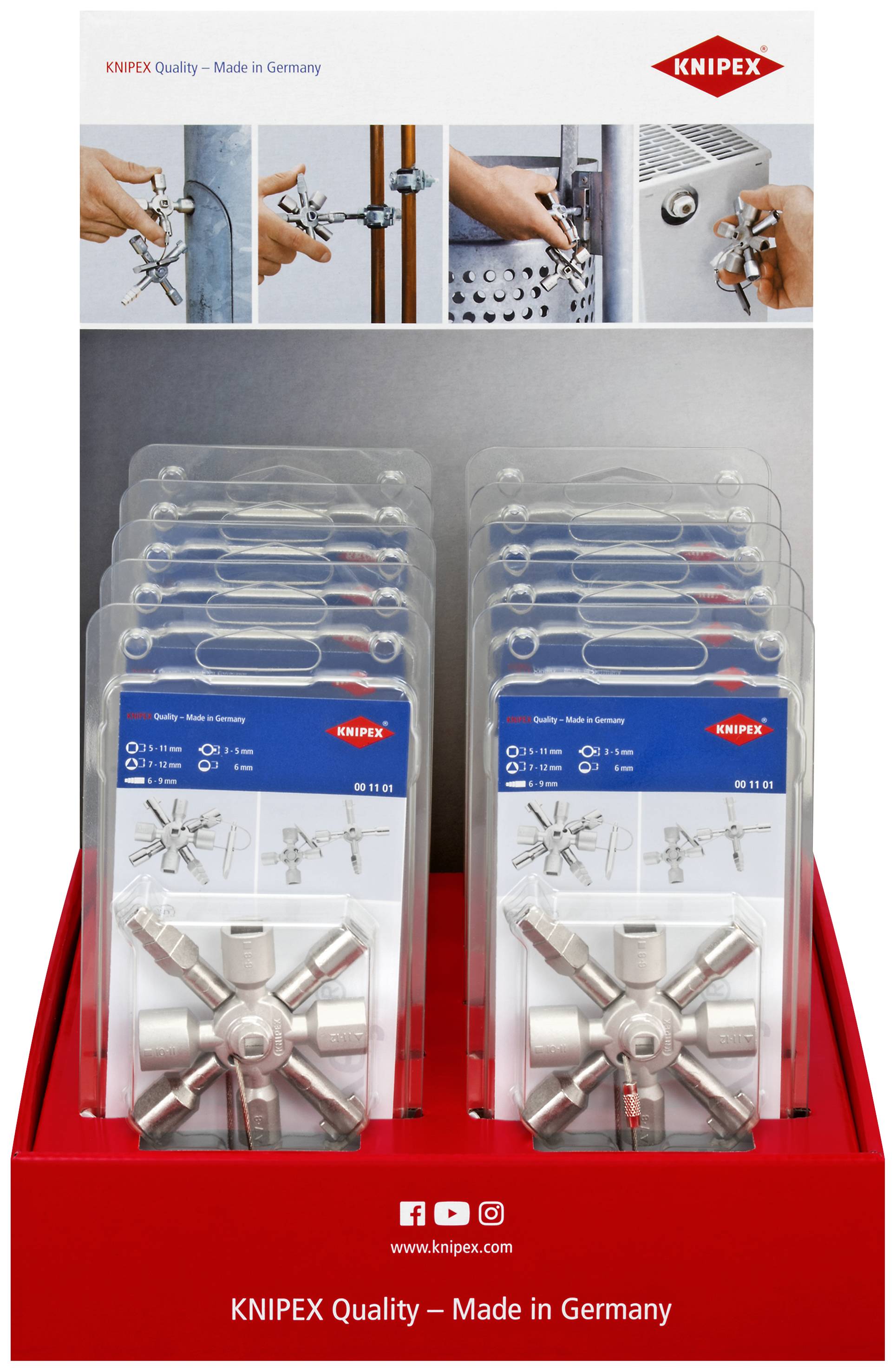 Knipex-Werk Thekendisplay 10-tlg. 00 18 01 V28