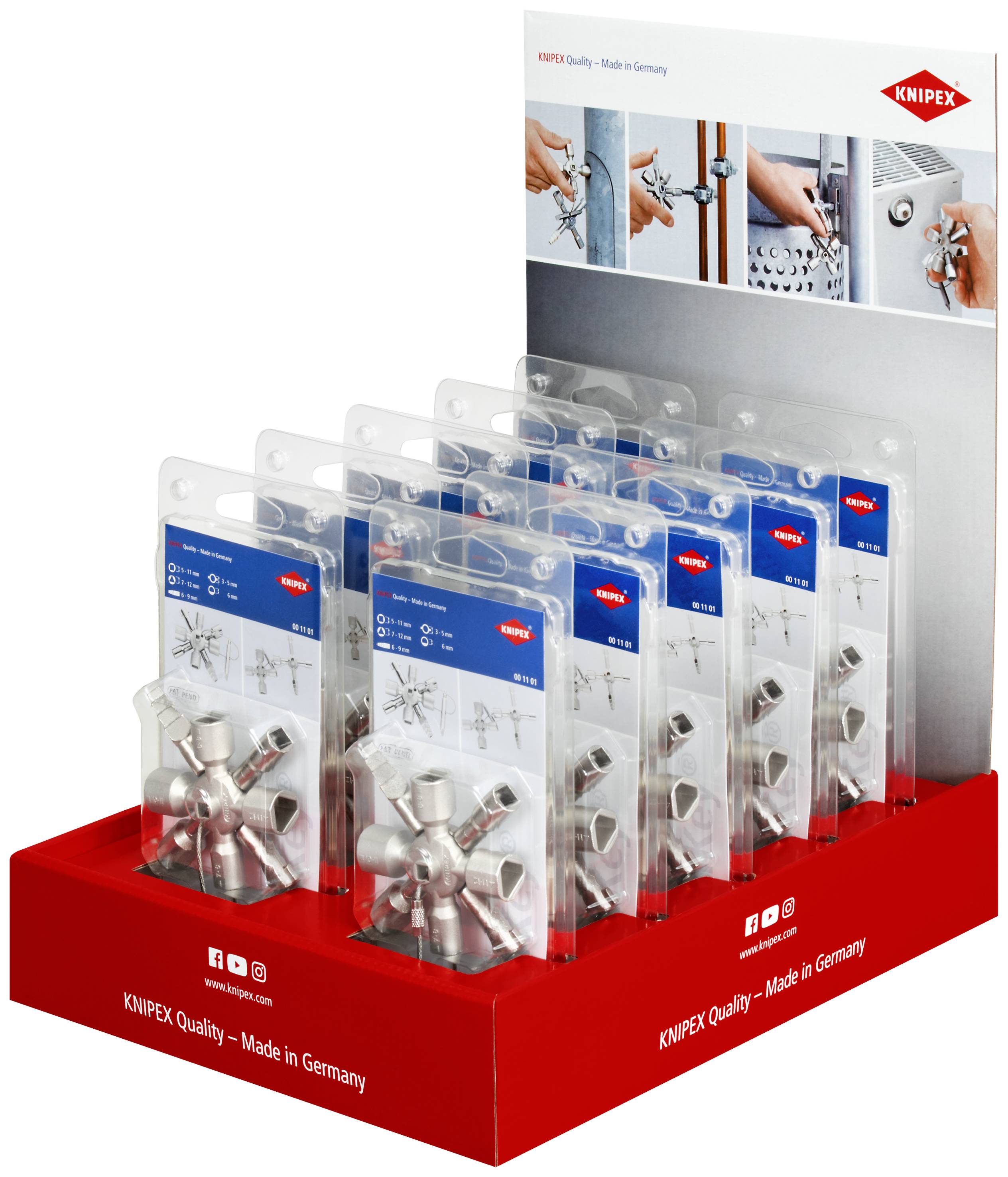 Knipex-Werk Thekendisplay 10-tlg. 00 18 01 V28