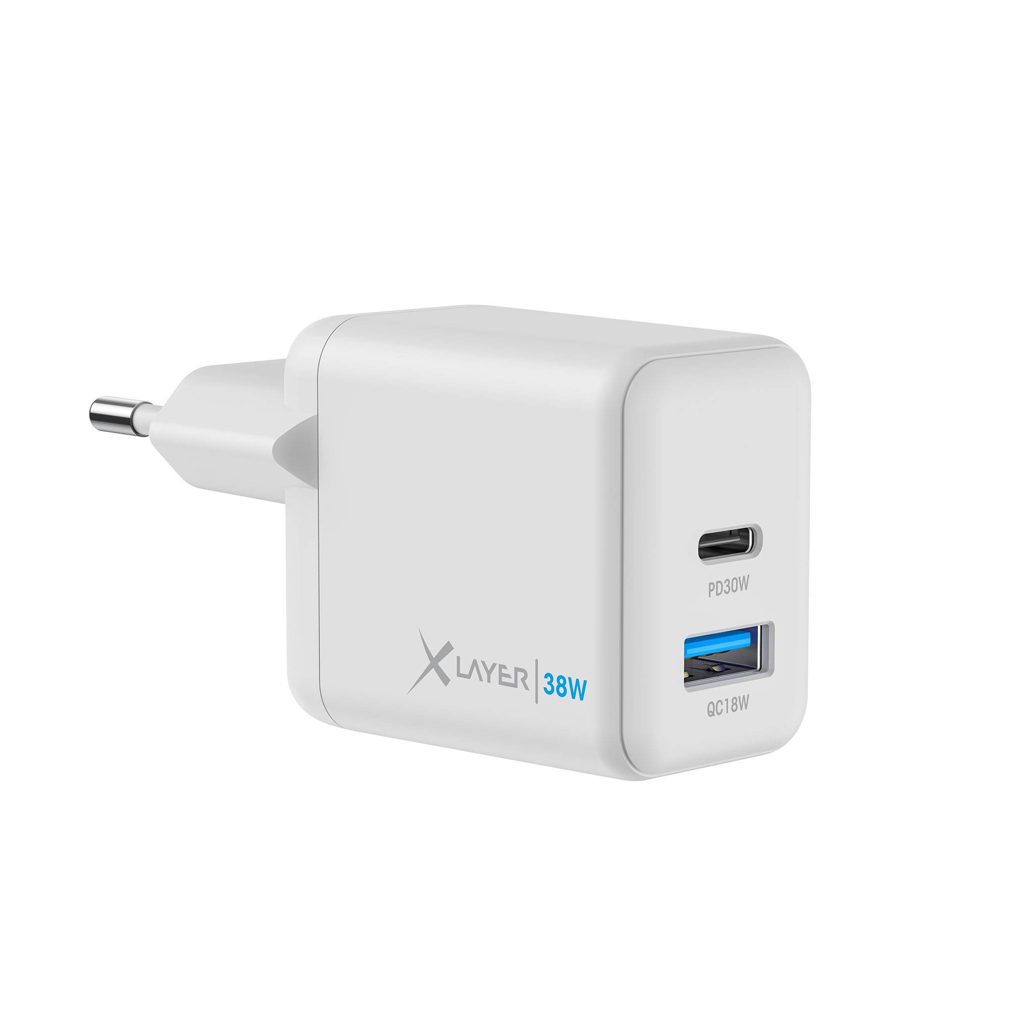 XLayer Universal 38W Powercharger USB Typ C White