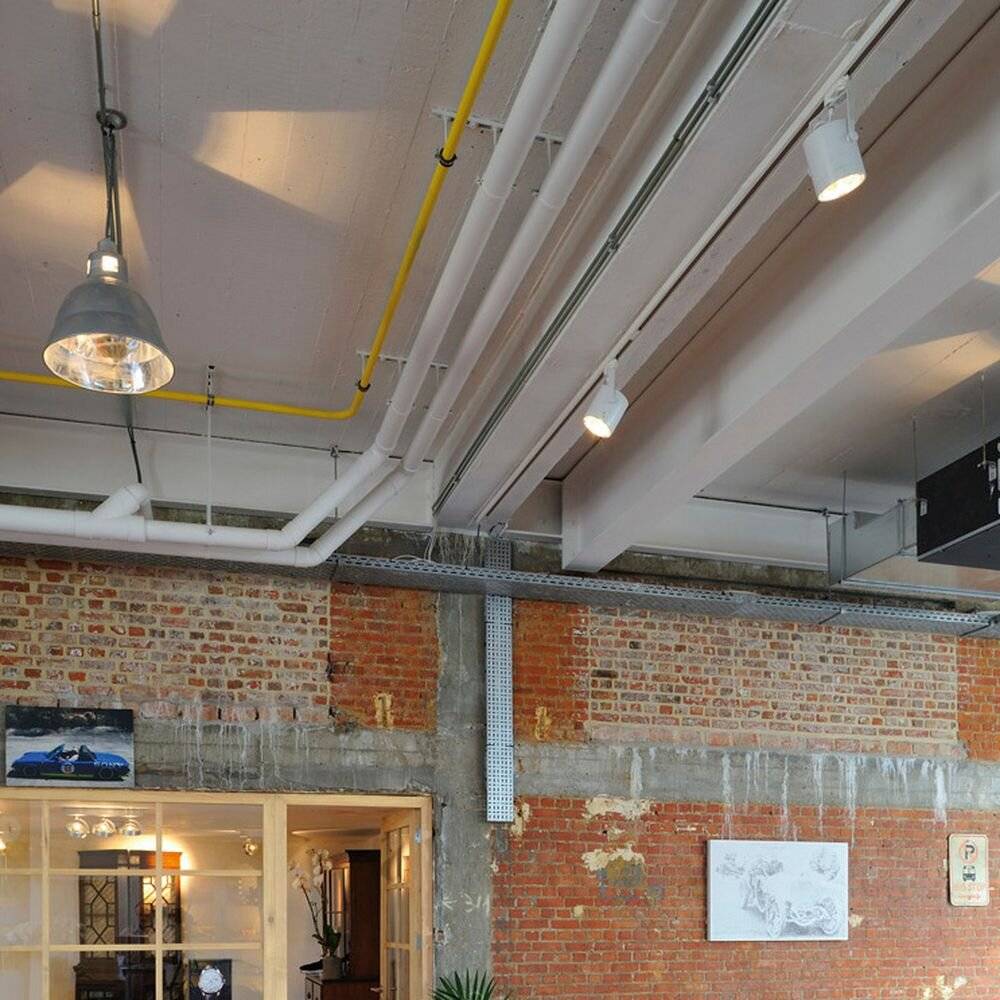 SLV Euro Hochvolt-Schienensystem-Leuchte 3phasig GU10 75 W Halogen, LED Weiß