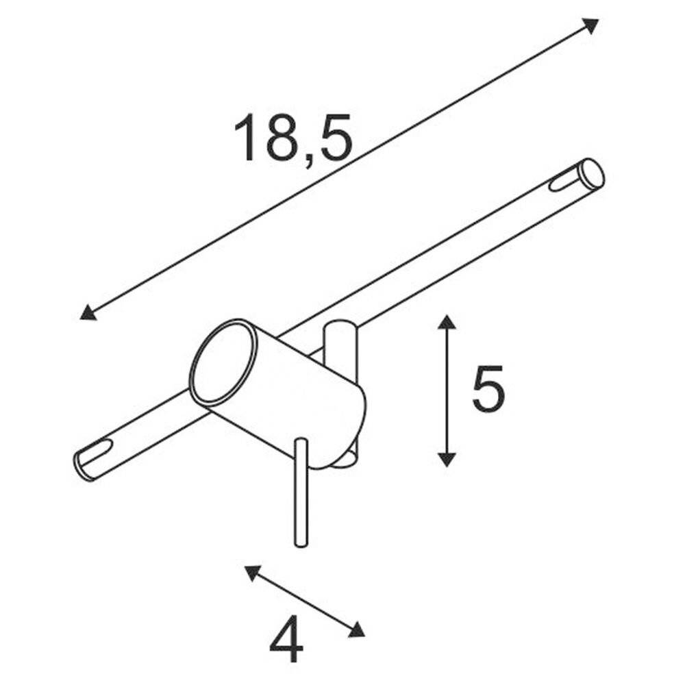SLV TENSEO SYROS TENSEO Niedervolt-Seilsystem-Leuchte;TENSEO GX5.3 Weiß