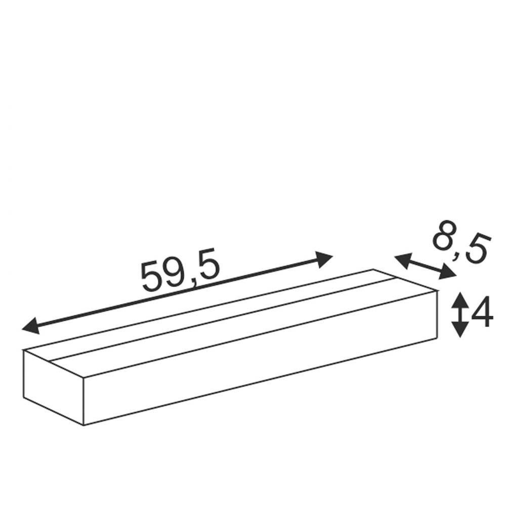 SLV 151786 LED-Wandleuchte 19 W Aluminium (gebürstet)