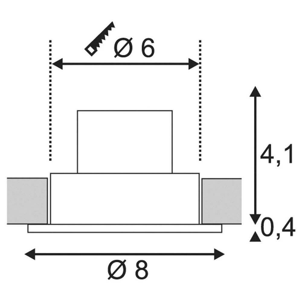 SLV 114420 Patta-I LED-Einbauleuchte LED LED fest eingebaut 12W Schwarz (matt)