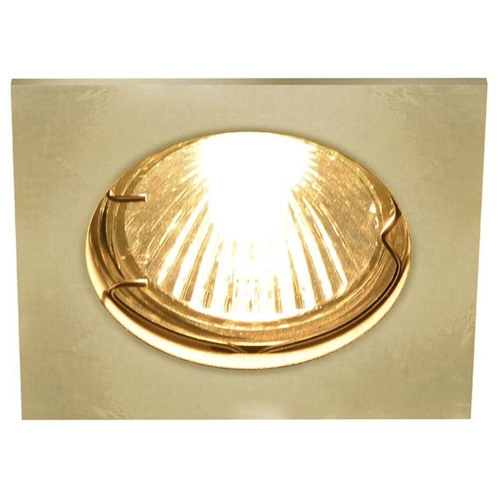 Deckeneinbauleuchte Pika in Gold GU10 starr