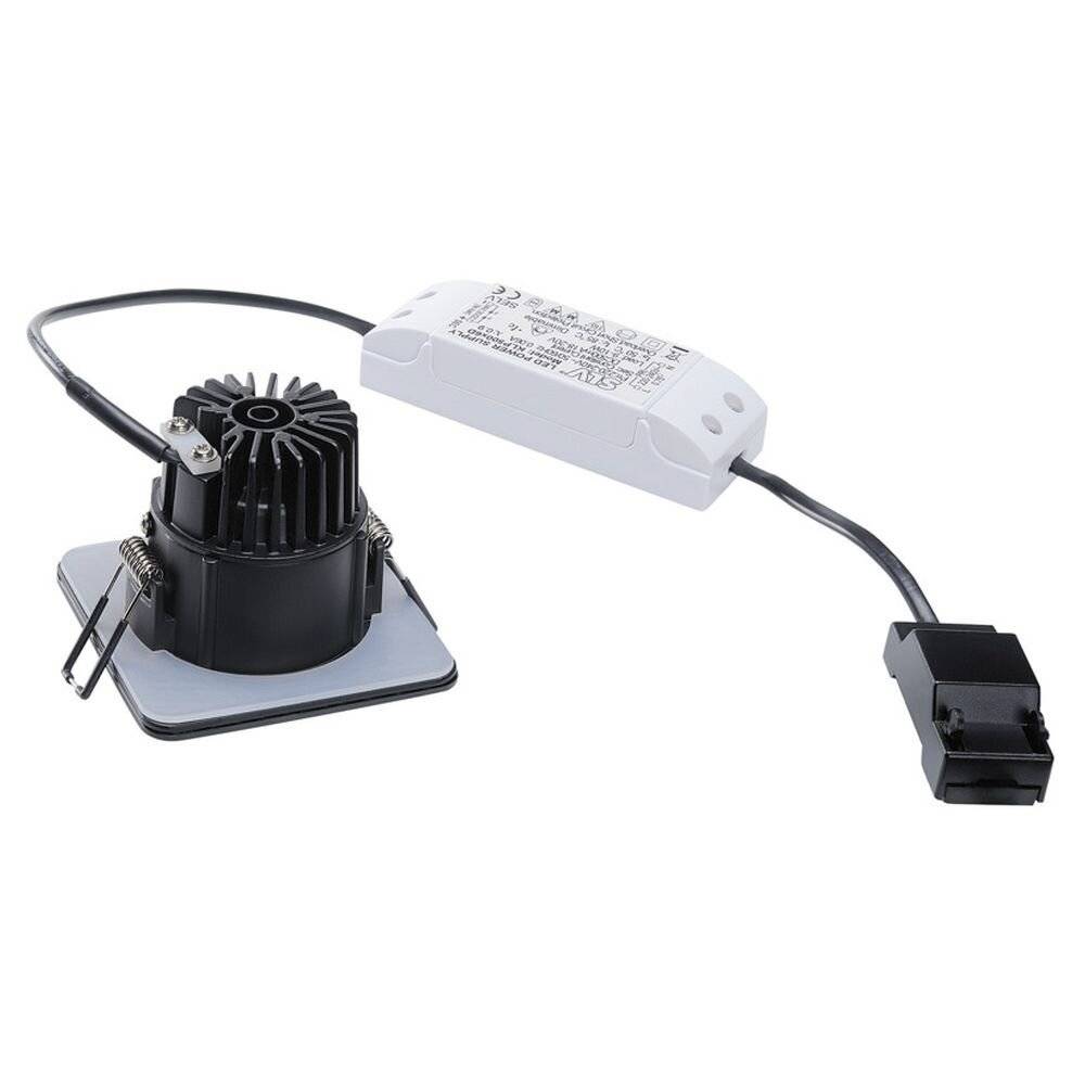 SLV 114450 Patta-F LED-Einbauleuchte LED LED fest eingebaut 12W Schwarz (matt)