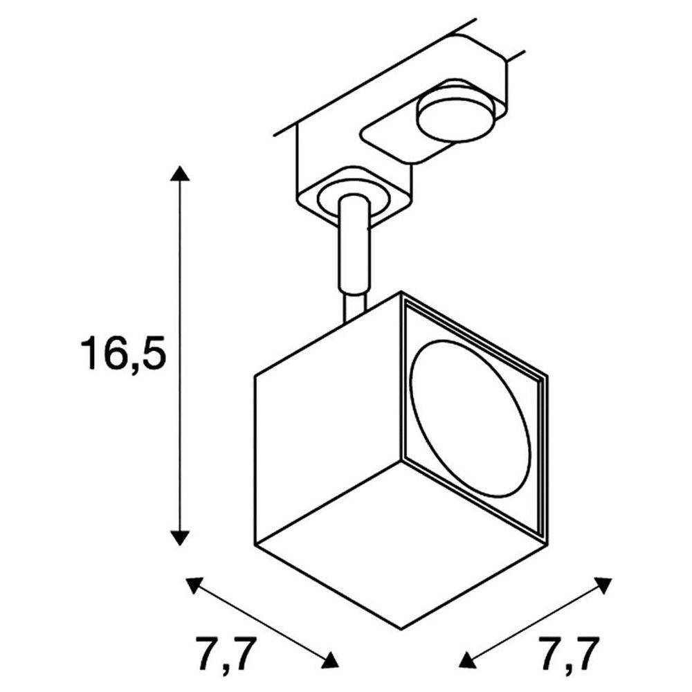 SLV ALTRA DICE 152321 Hochvolt-Schienensystem-Leuchte GU10 Weiß