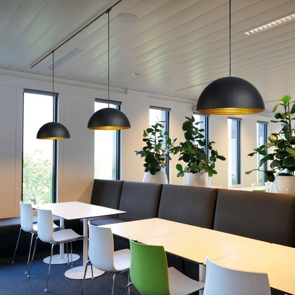 SLV Hochvolt-Schienensystem-Leuchte E27 Schwarz, Gold