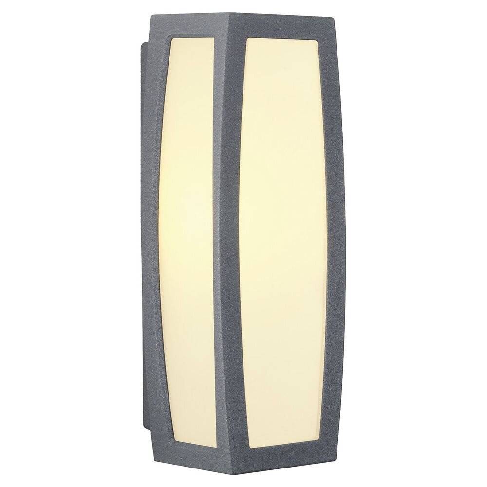 SLV Meridian 230085 Außenwandleuchte mit Bewegungsmelder Energiesparlampe, LED E27 20 W Anthrazit