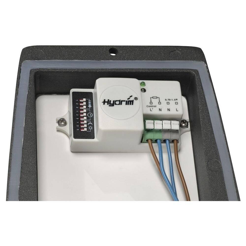 SLV Meridian 230085 Außenwandleuchte mit Bewegungsmelder Energiesparlampe, LED E27 20 W Anthrazit