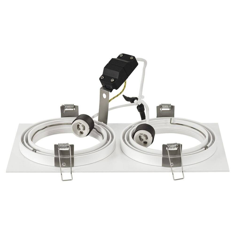 SLV 113841 New Tria 1 Einbauleuchte Halogen, LED GU10 150W Weiß (matt)