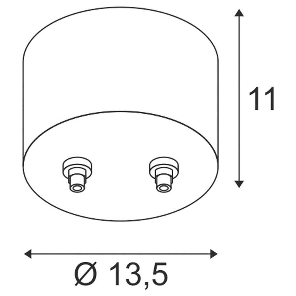 SLV 138991 Lampen Vorschaltgerät Weiß (Ø x H) 13.5 cm x 11 cm