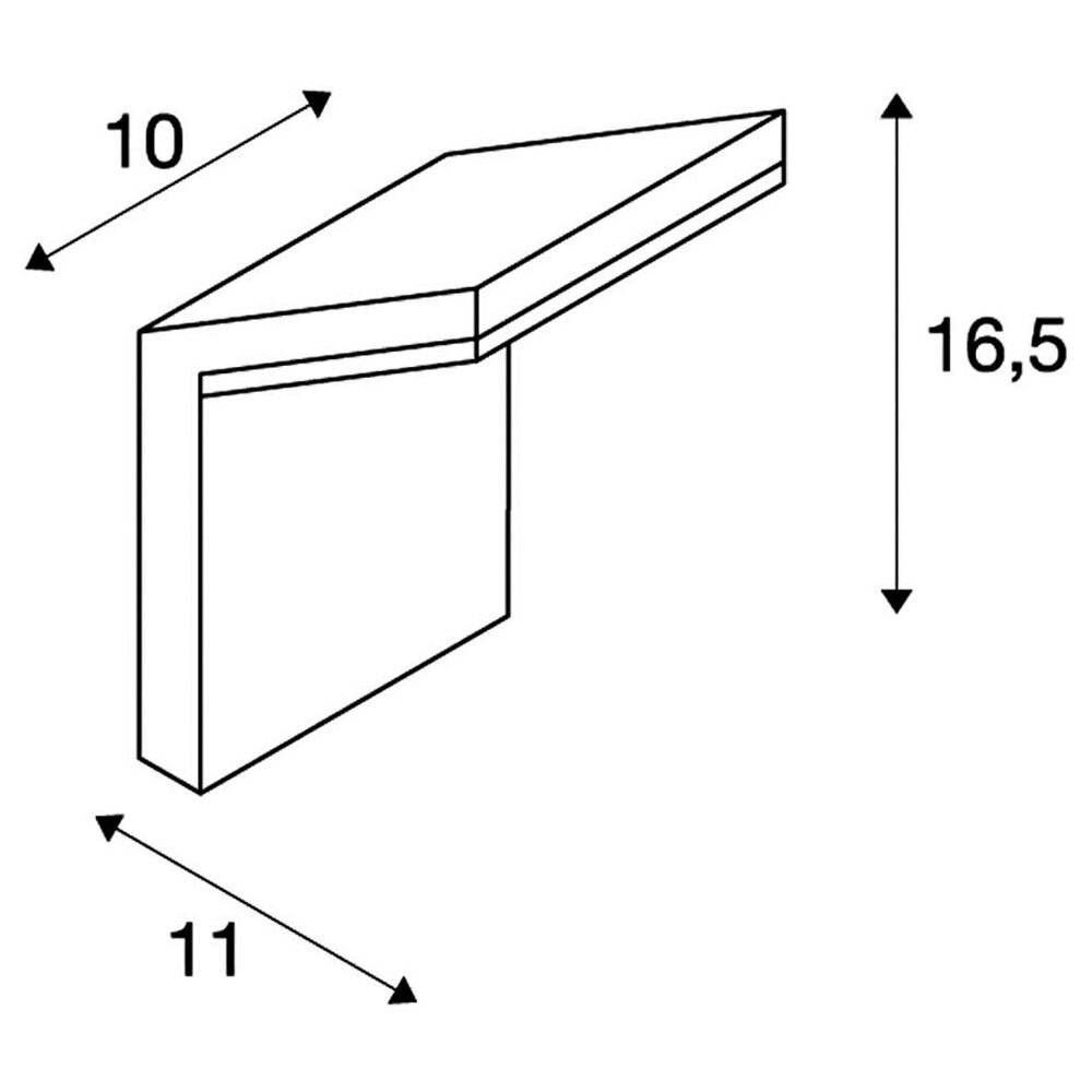 SLV 232905 LED-Außenwandleuchte 9 W Anthrazit