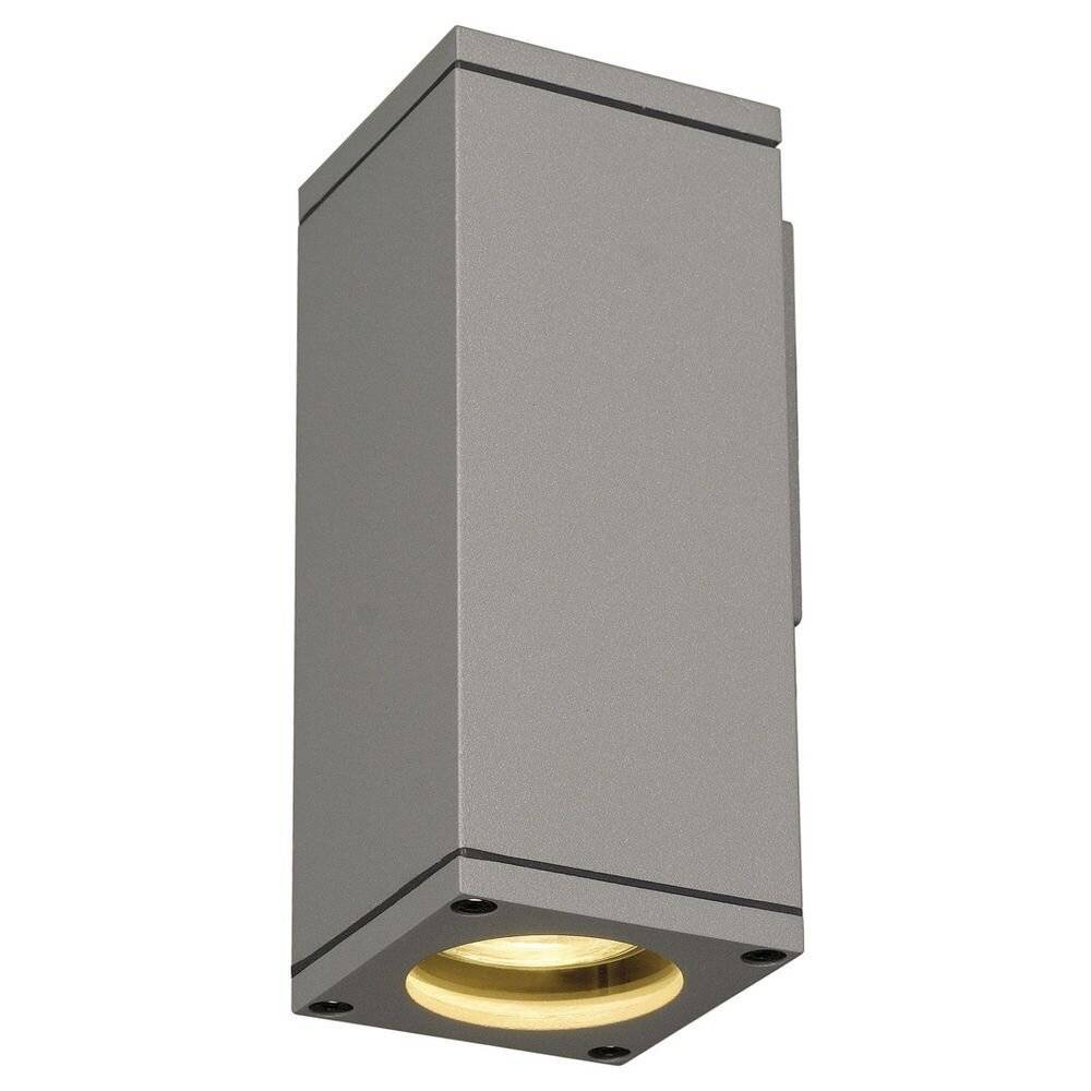 SLV Theo Wall 229524 Außenwandleuchte LED GU10 35W Silber-Grau