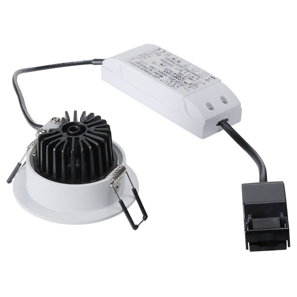 SLV 114421 Patta-I LED-Einbauleuchte LED LED fest eingebaut 12W Weiß (matt)