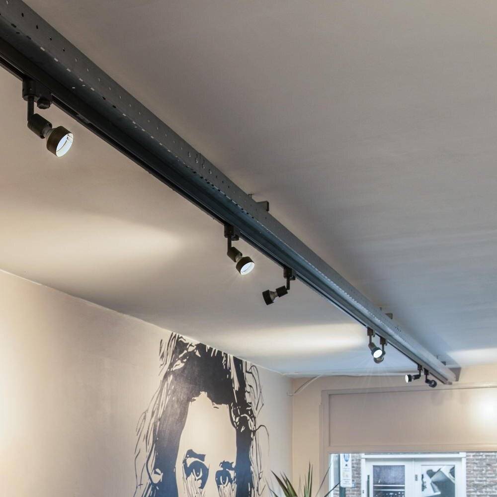 SLV PURI 153560 Hochvolt-Schienensystem-Leuchte GU10 Schwarz (matt)