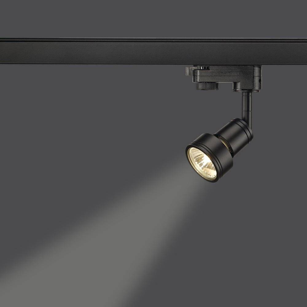 SLV PURI 153560 Hochvolt-Schienensystem-Leuchte GU10 Schwarz (matt)