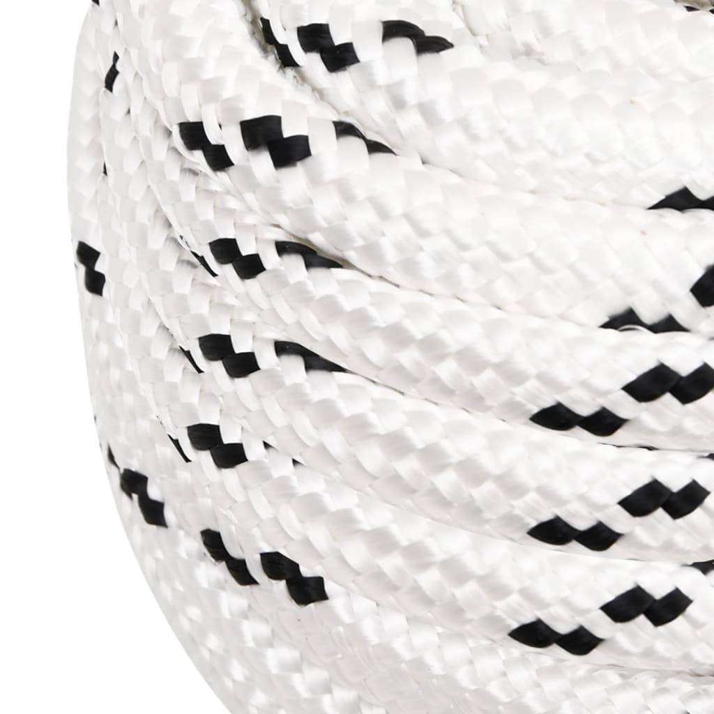 vidaXL Arbeitsseil Weiß 16 mm 100 m Polyester