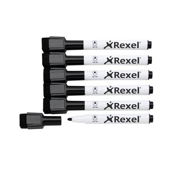 Rexel Whiteboard-Marker, schwarz